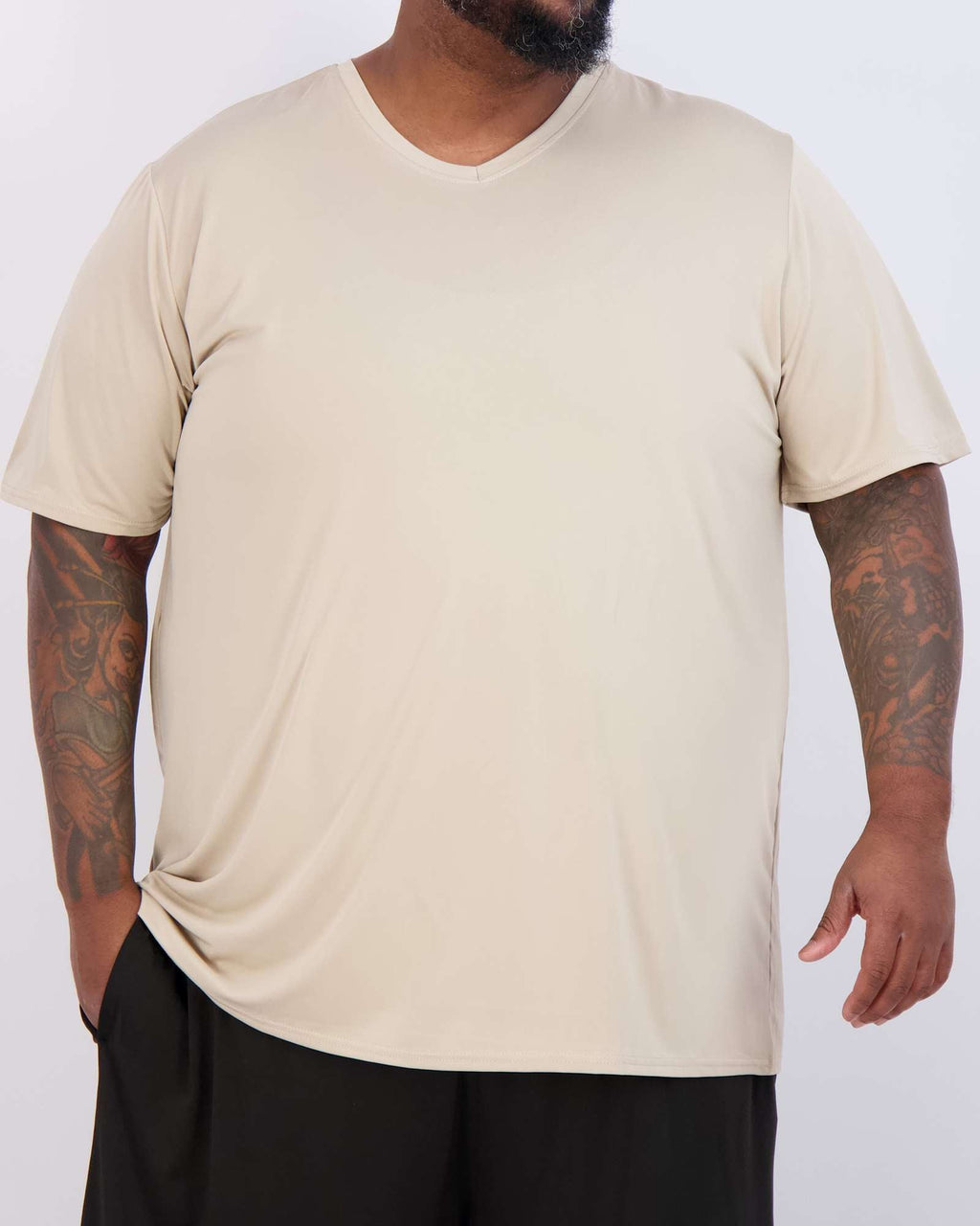 3 Pack: Men's Big & Tall V-Neck Short-Sleeve Dry-Fit T-Shirt