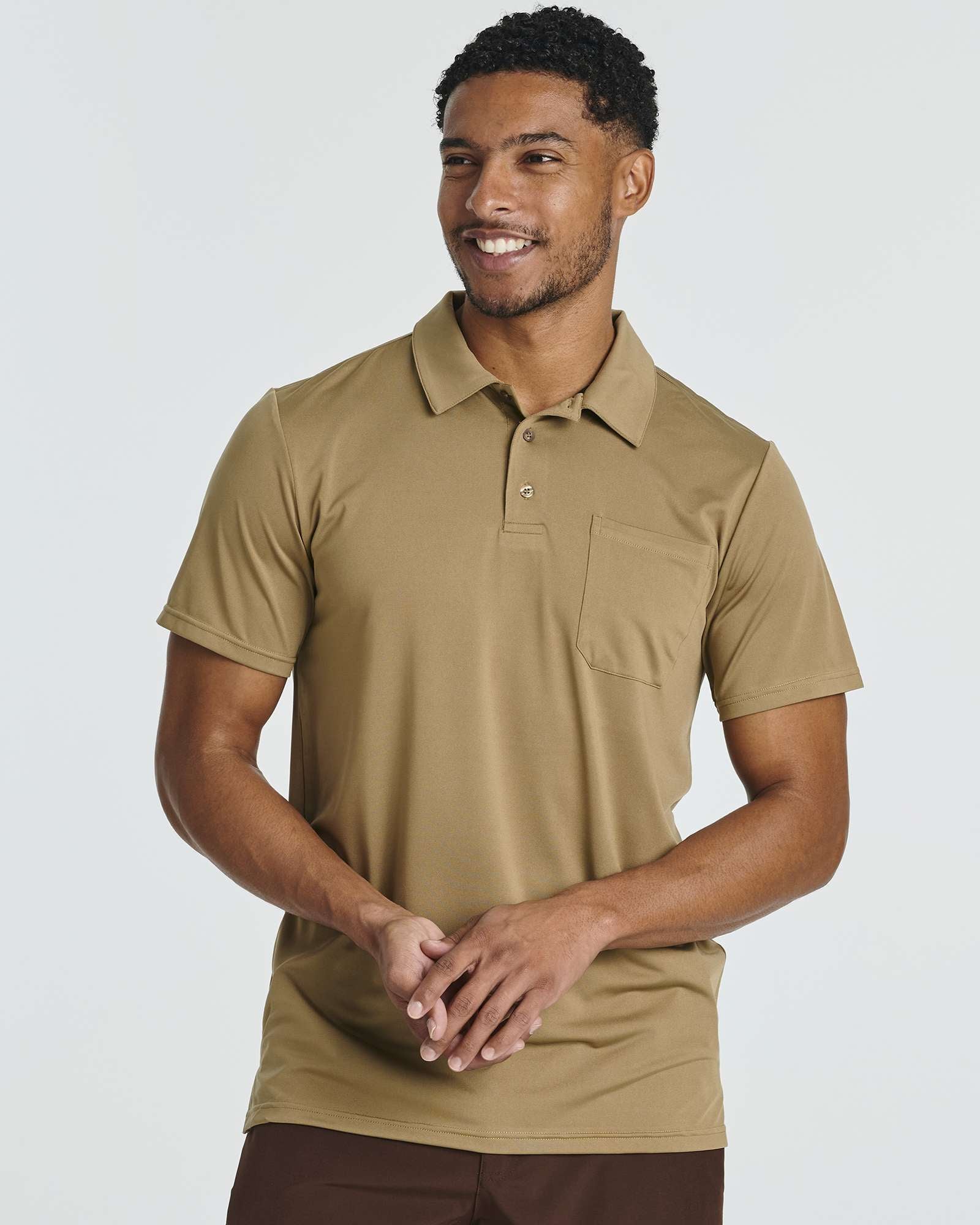 3 Pack: Men's Short Sleeve Pocket Polo Shirt (Available in Big & Tall)