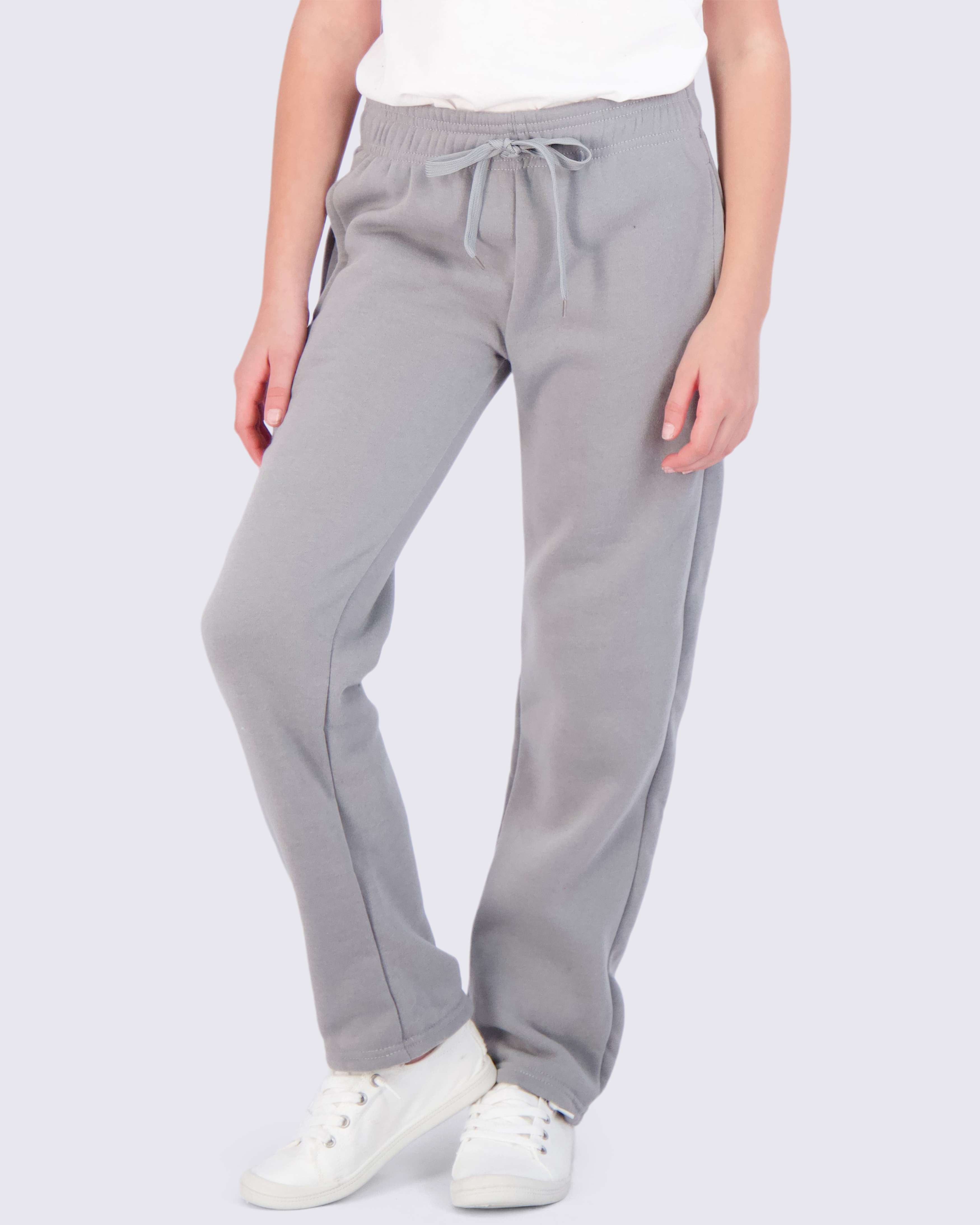 3 Pack: Girls Fleece Open Bottom Sweatpants
