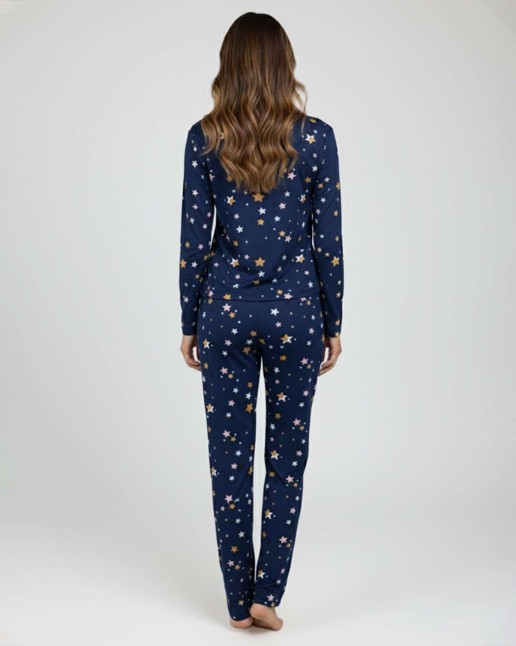 2 Pack: Women’s Pajama Set Super-Soft Long Sleeve Top With Pants