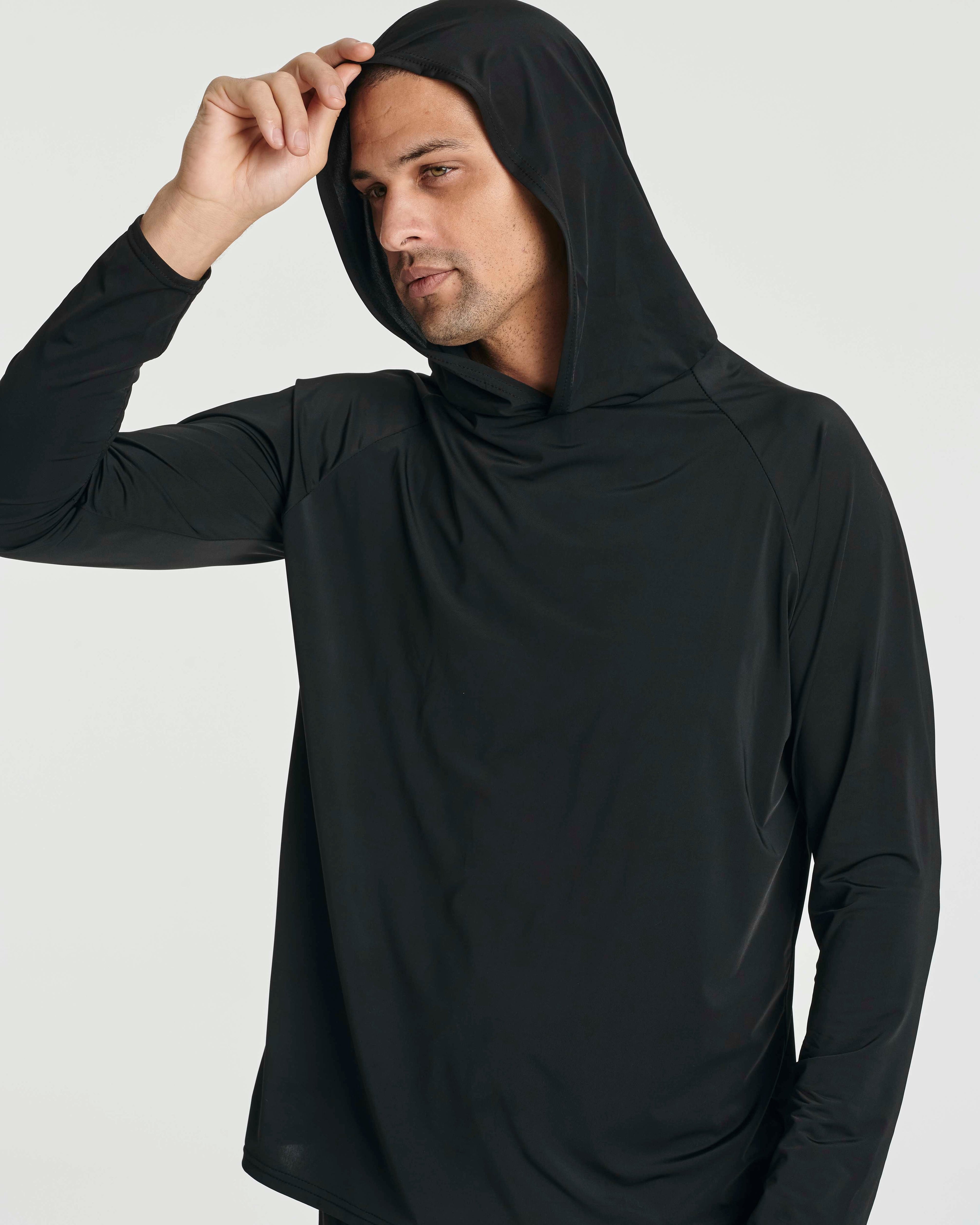 3 Pack: Men's Rash Guard Hoodie (Available In Big & Tall)