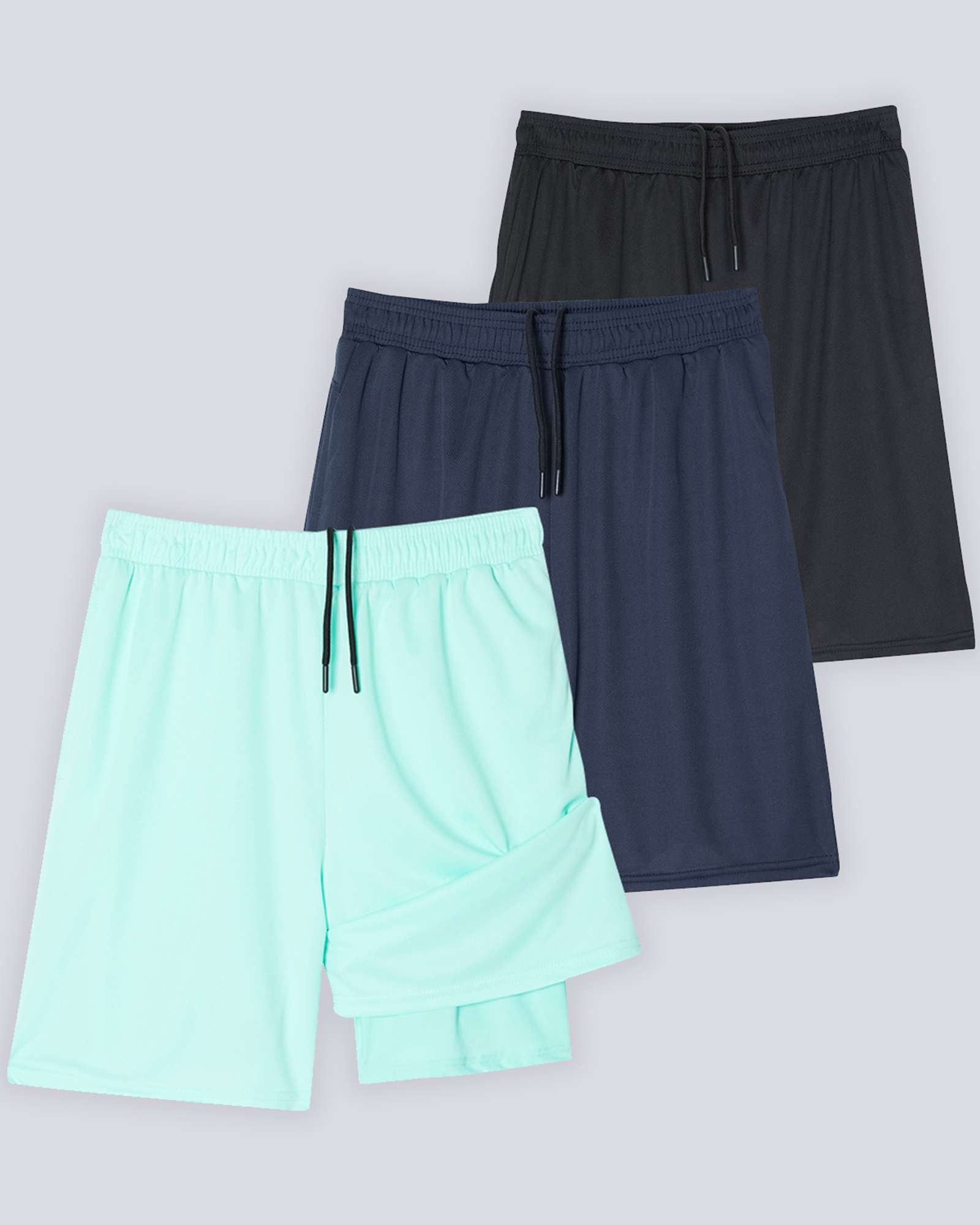 3 Pack: Men's 2-in-1 7" Running Shorts with Compression Liner (Available in Big & Tall)