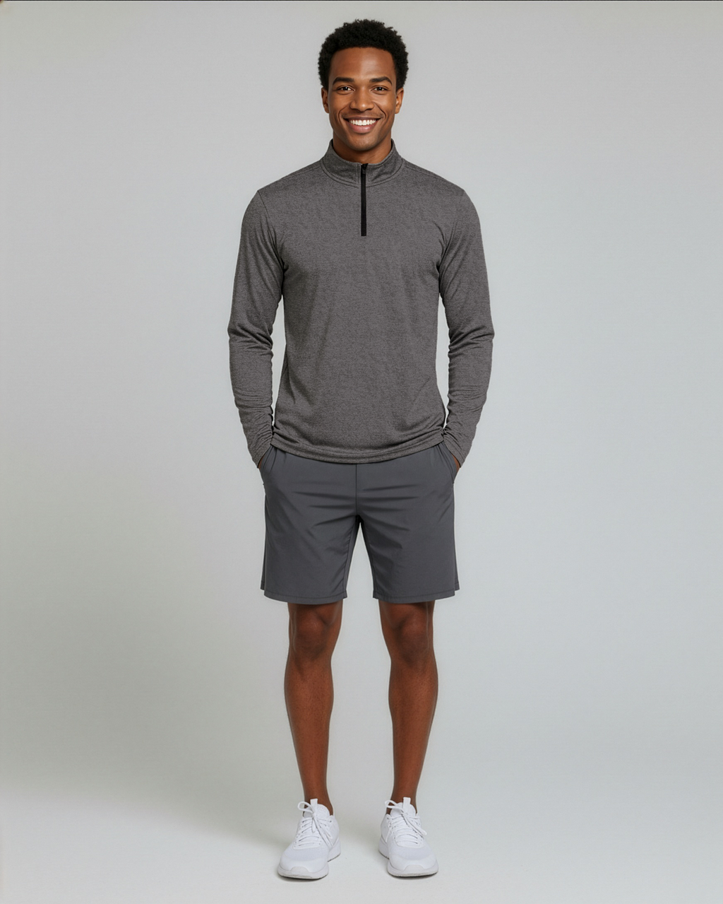 3 Pack: Mens Active Dry-Fit Quarter Zip Pullover (Available in Big & Tall)