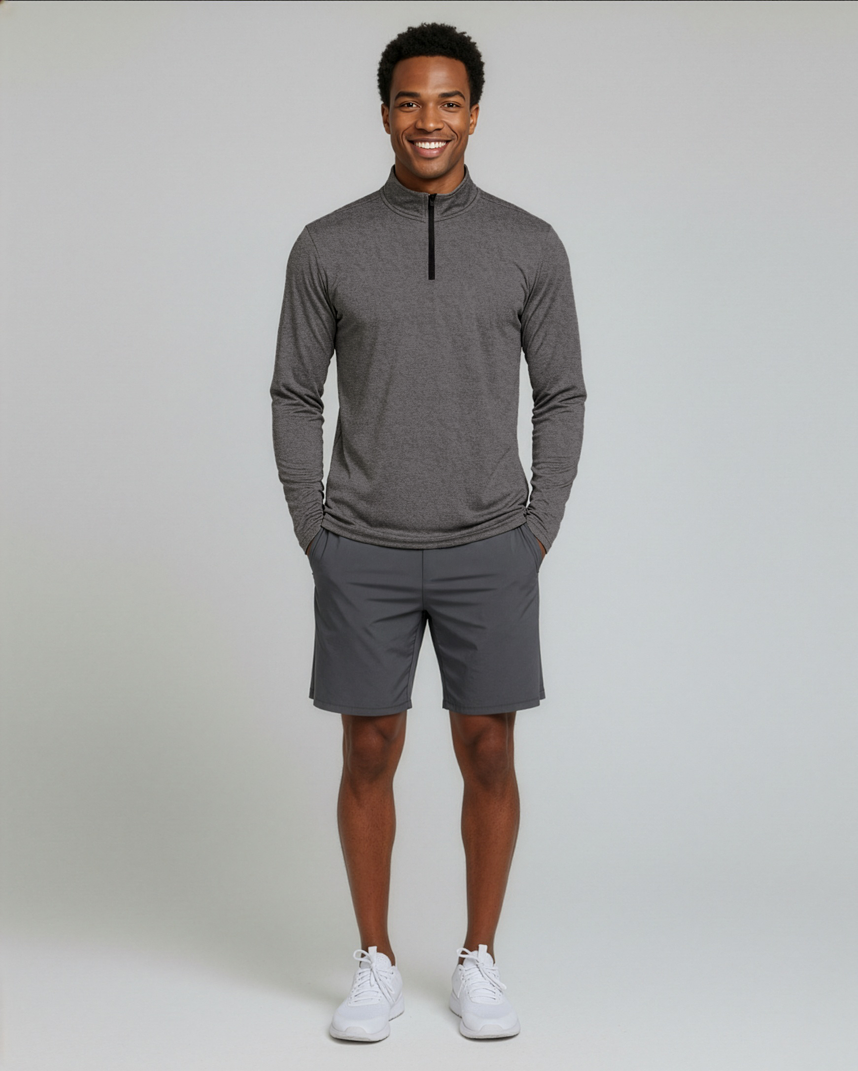3 Pack: Mens Active Dry-Fit Quarter Zip Pullover (Available in Big & Tall)