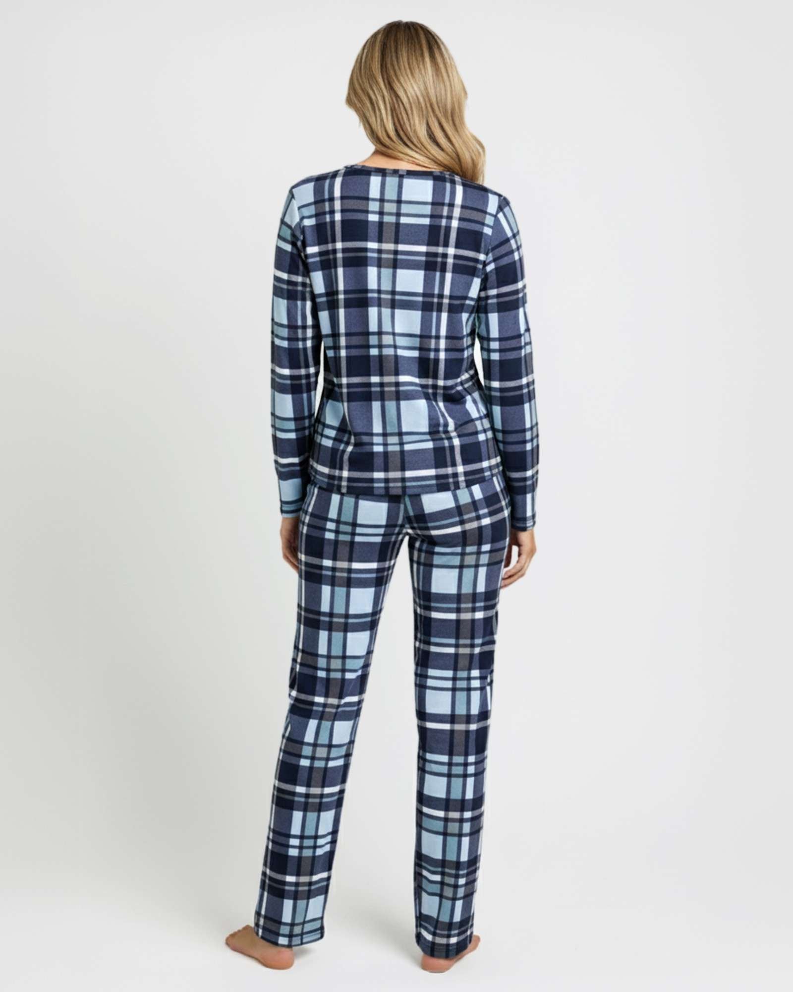 2 Pack: Women’s Pajama Set Super-Soft Long Sleeve Top With Pants