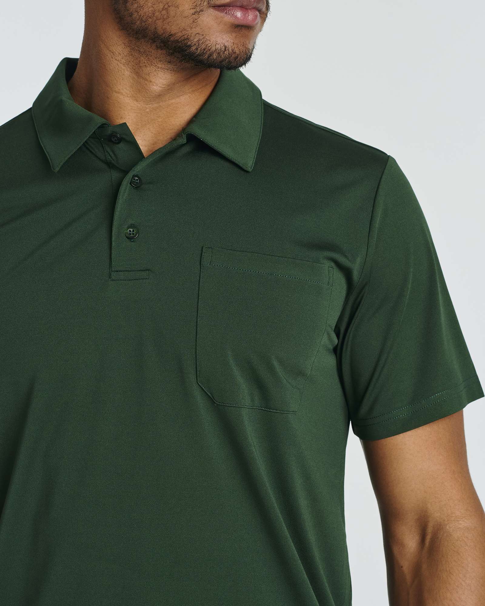 3 Pack: Men's Short Sleeve Pocket Polo Shirt (Available in Big & Tall)