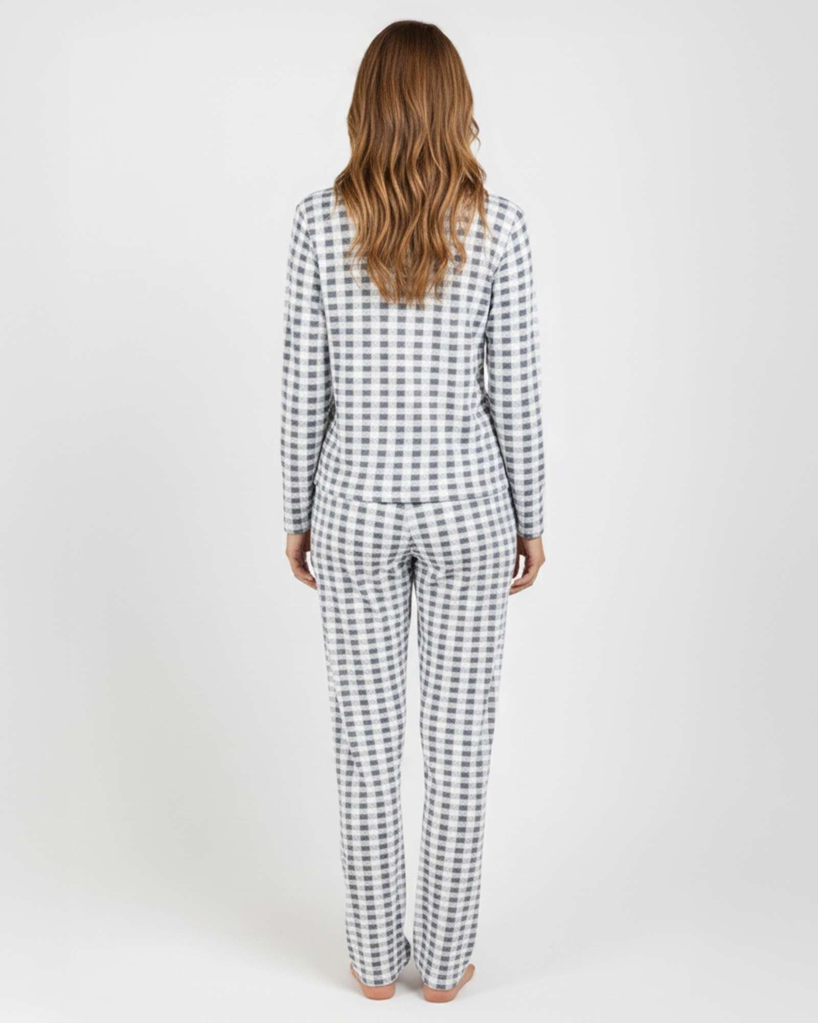 2 Pack: Women’s Pajama Set Super-Soft Long Sleeve Top With Pants