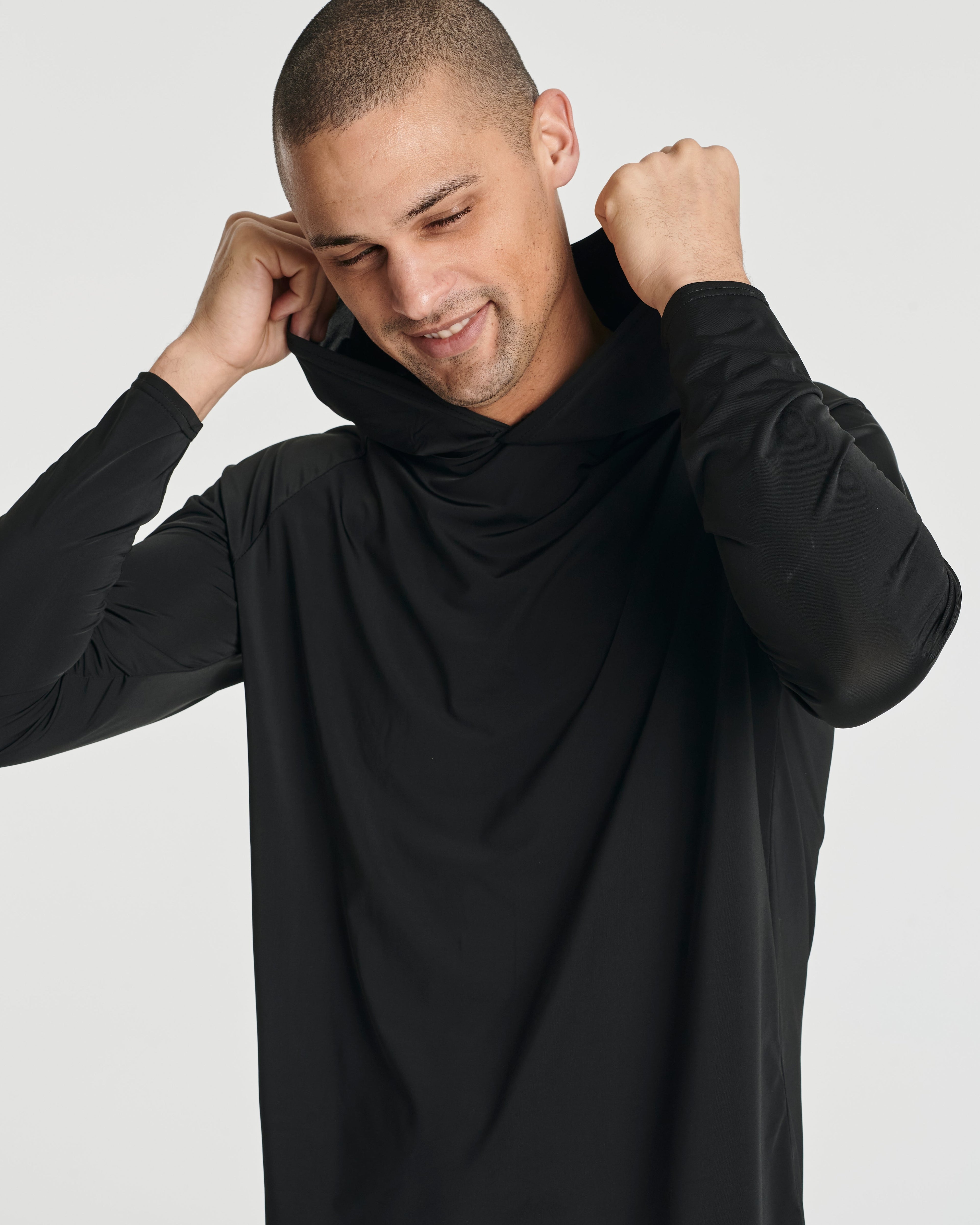 3 Pack: Men's Rash Guard Hoodie (Available In Big & Tall)