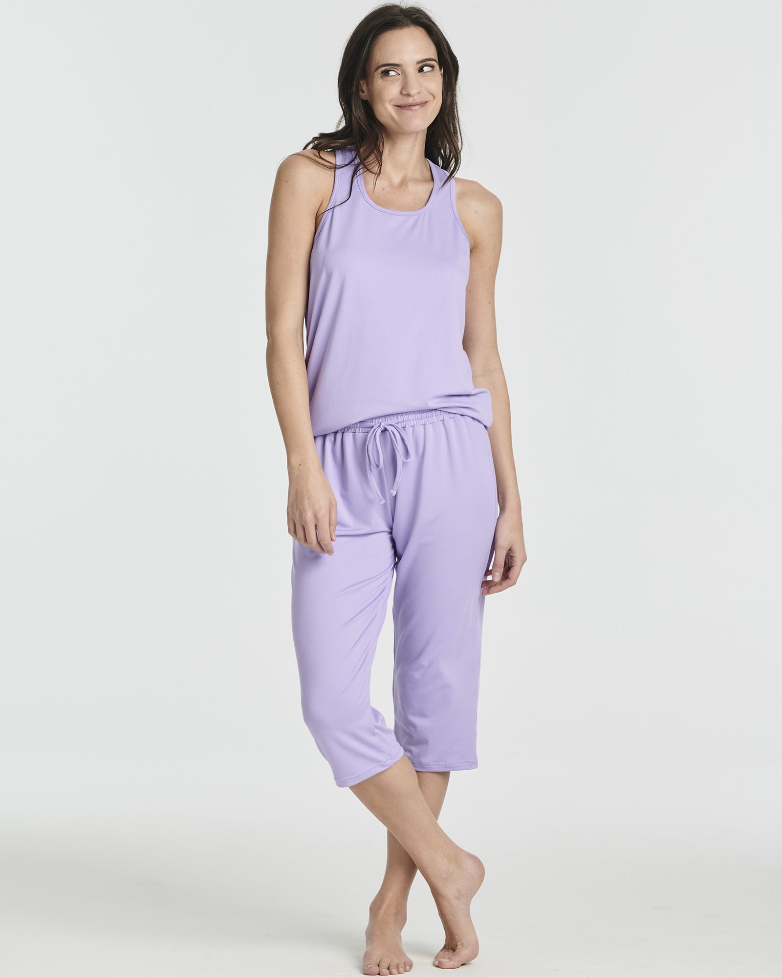 2 Pack: Women's Pajama Set Tank Top and Capri Pants