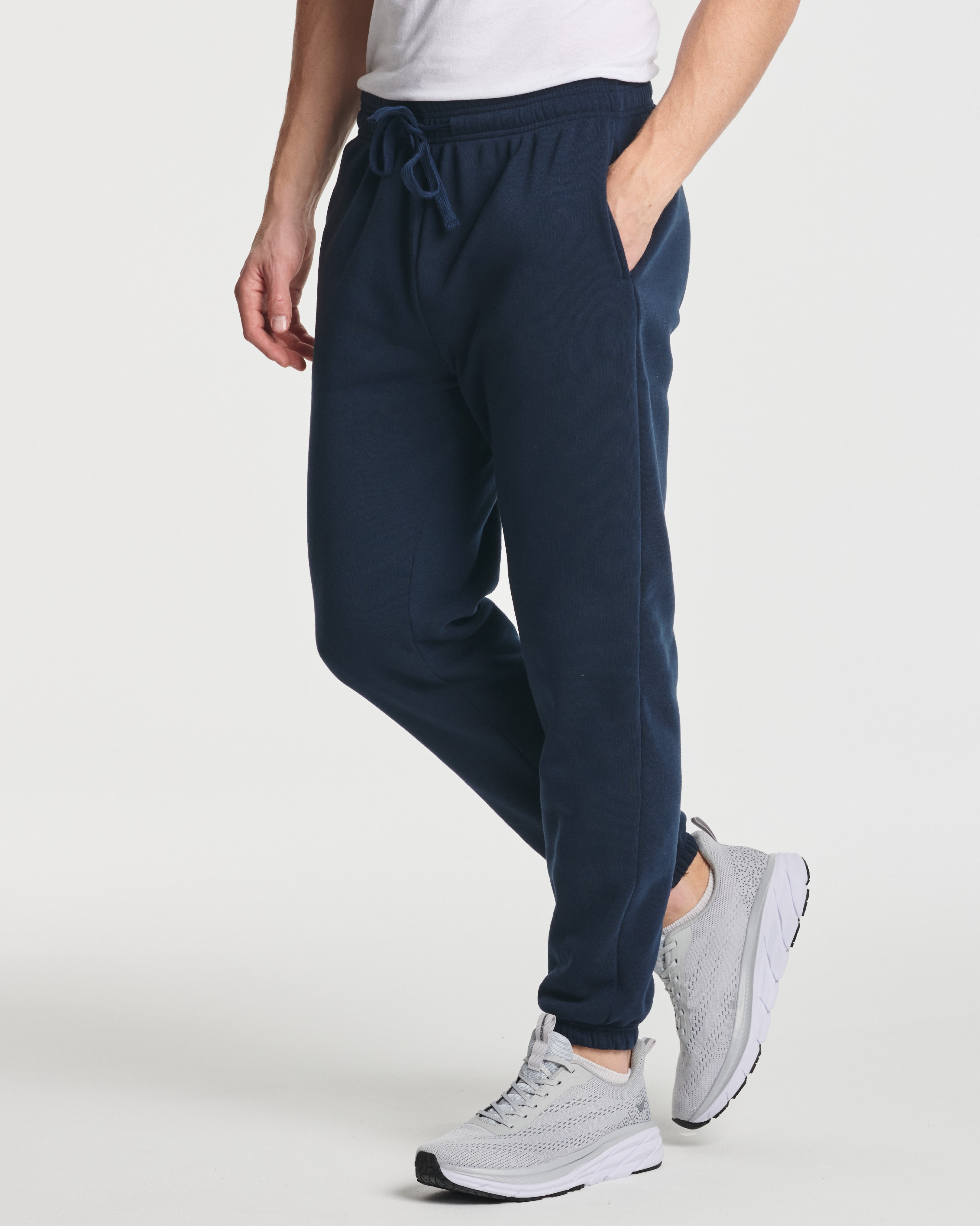 3 Pack: Men's Fleece Jogger Sweatpants (Available in Big & Tall)
