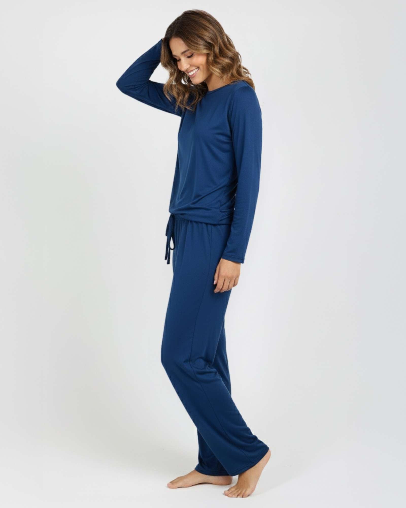 2 Pack: Women’s Pajama Set Super-Soft Long Sleeve Top With Pants