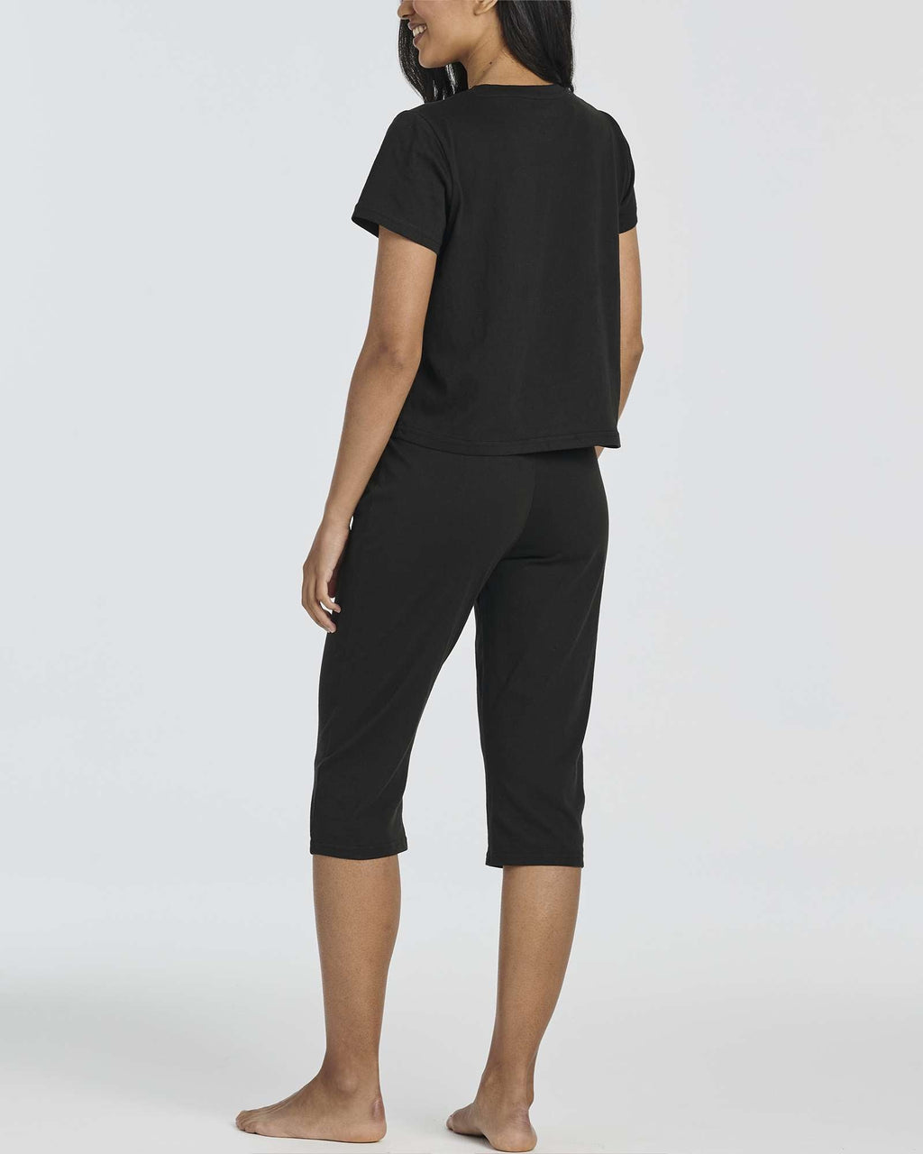 2 Pack: Women's Cotton Pajamas with Capri Pants