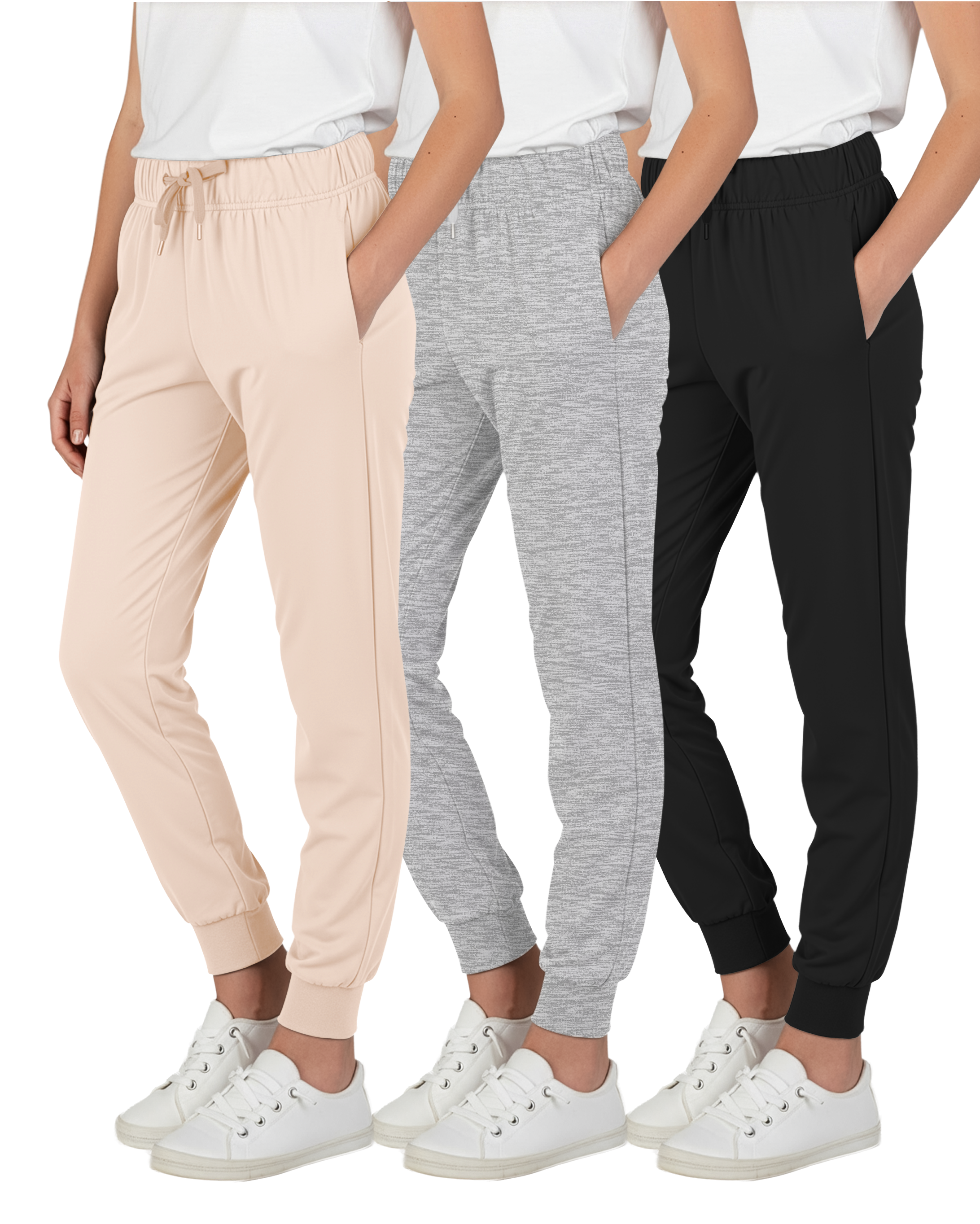 3 Pack: Girls Super-Soft Lounge Jogger Sweatpants