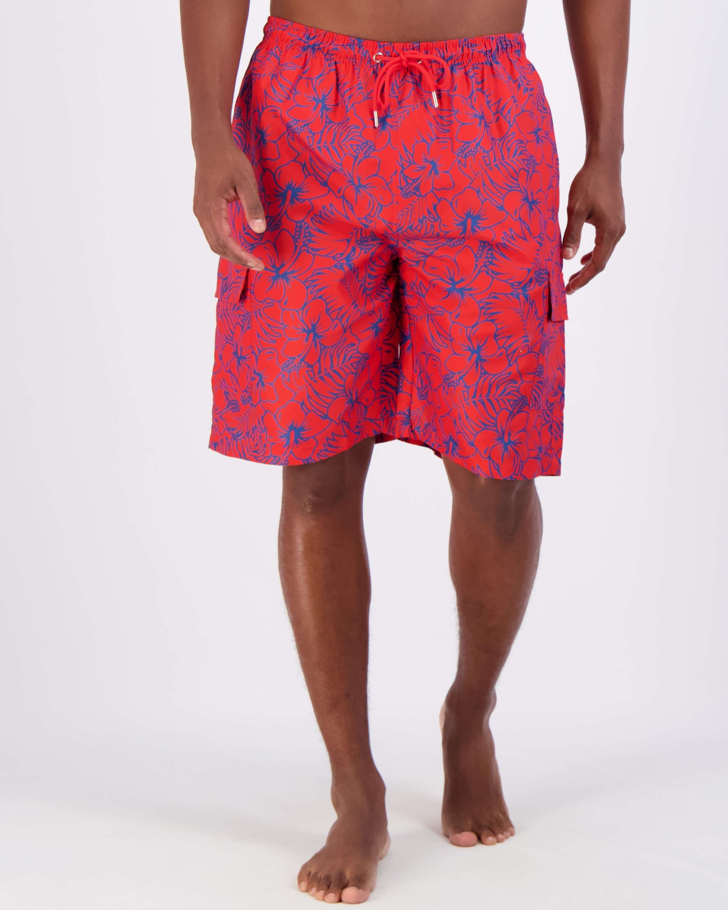 3 Pack: Men's Swim Trunks with Cargo Pockets (Available In Big & Tall)