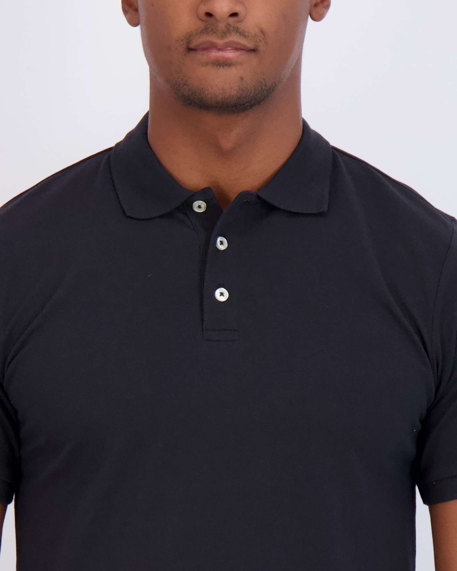 3 Pack: Mens Cotton Pique Short Sleeve Polo Shirt