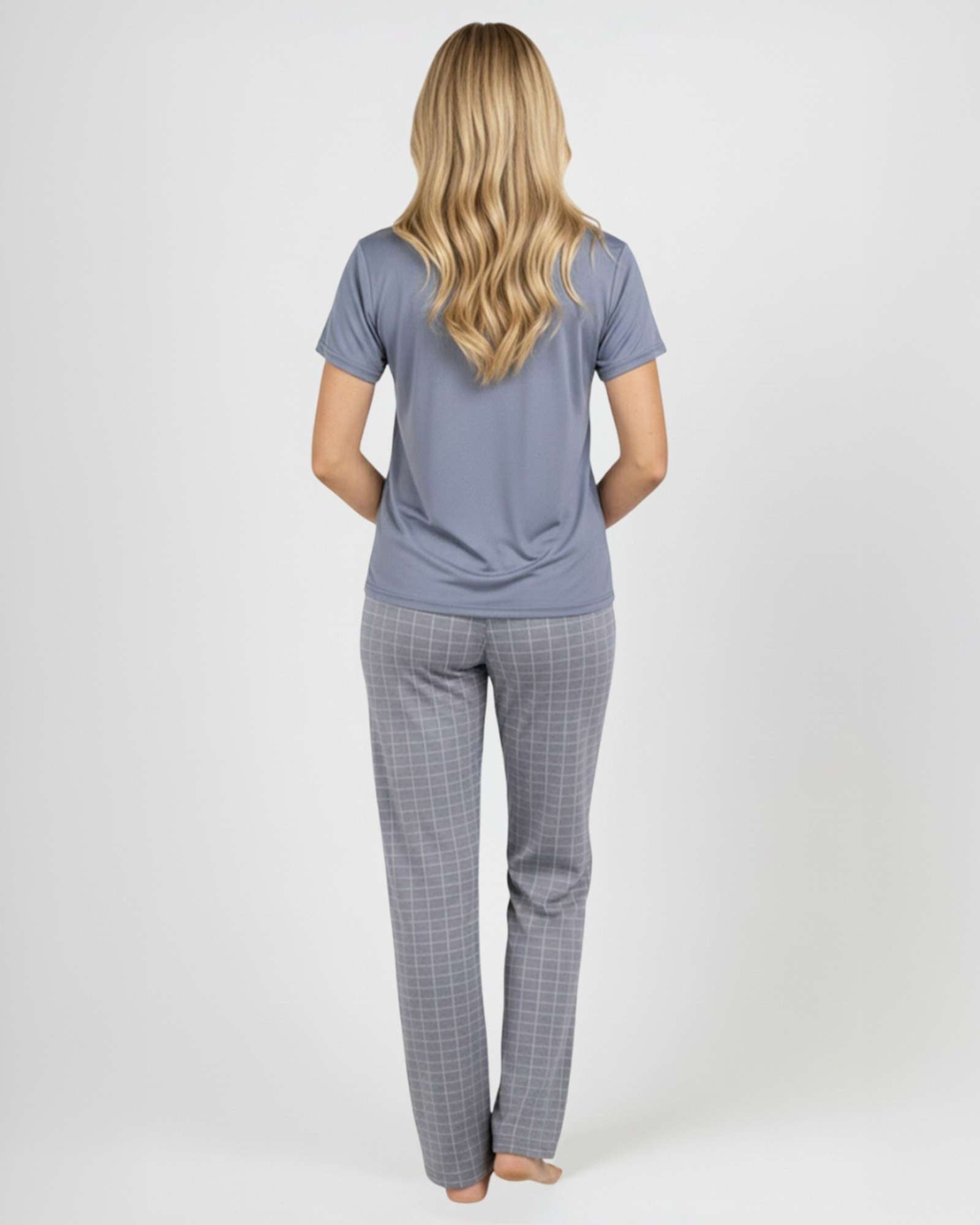 2 Pack: Women’s Pajama Set Super-Soft Short Sleeve V-Neck Top With Pants (Available in Plus Size)