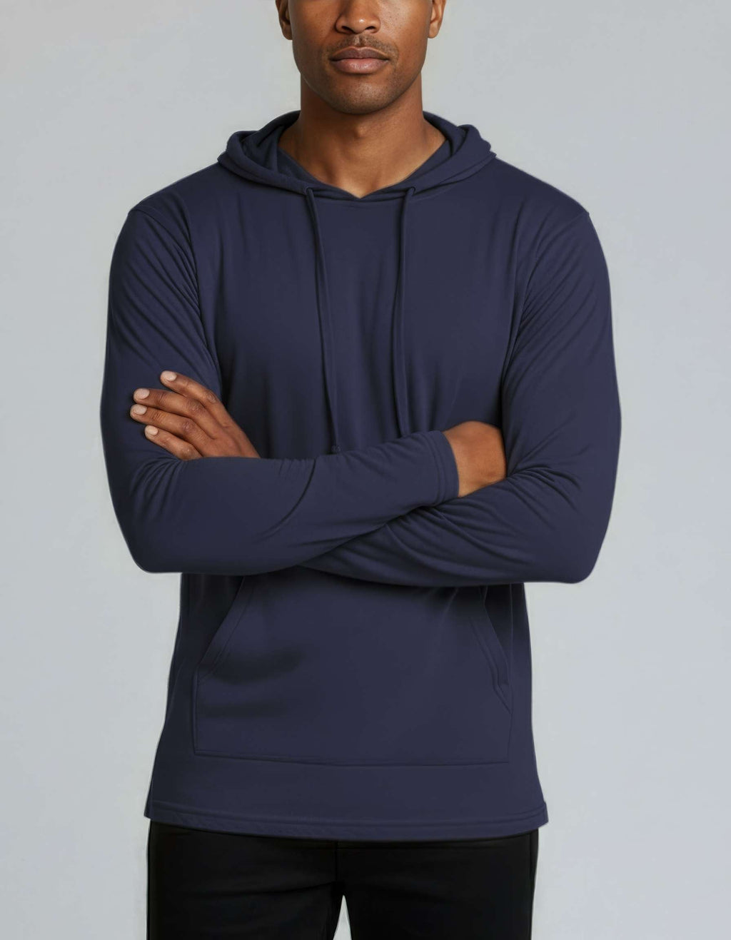 3 Pack: Mens Cotton Lightweight Pullover Hoodie