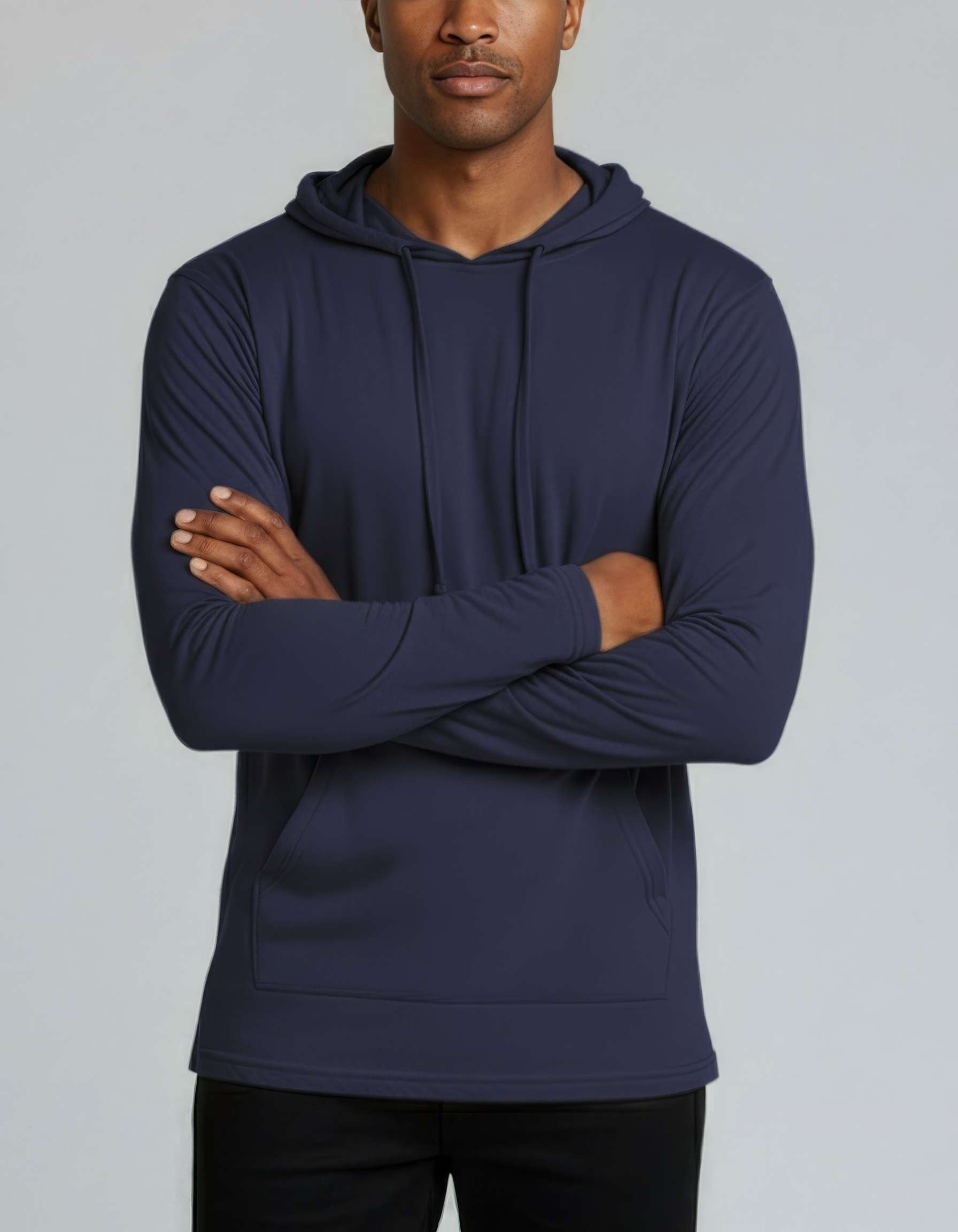 3 Pack: Mens Cotton Lightweight Pullover Hoodie