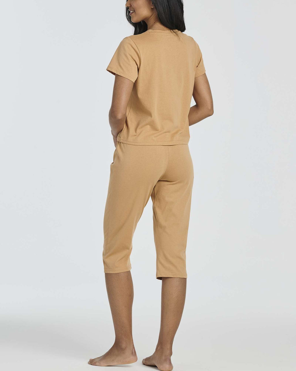 2 Pack: Women's Cotton Pajamas with Capri Pants