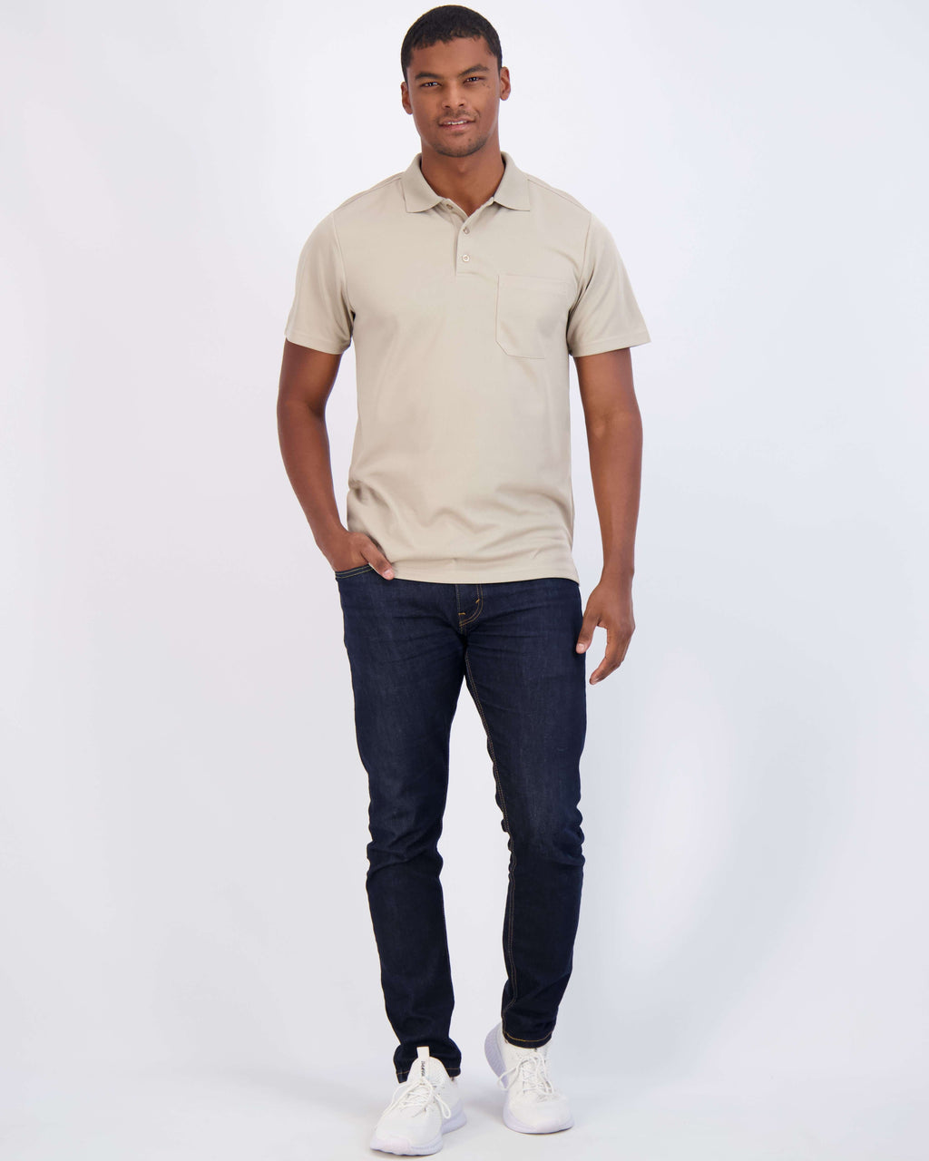 3 Pack: Men's Short Sleeve Dry-Fit Polo Shirt (Available in Big & Tall)