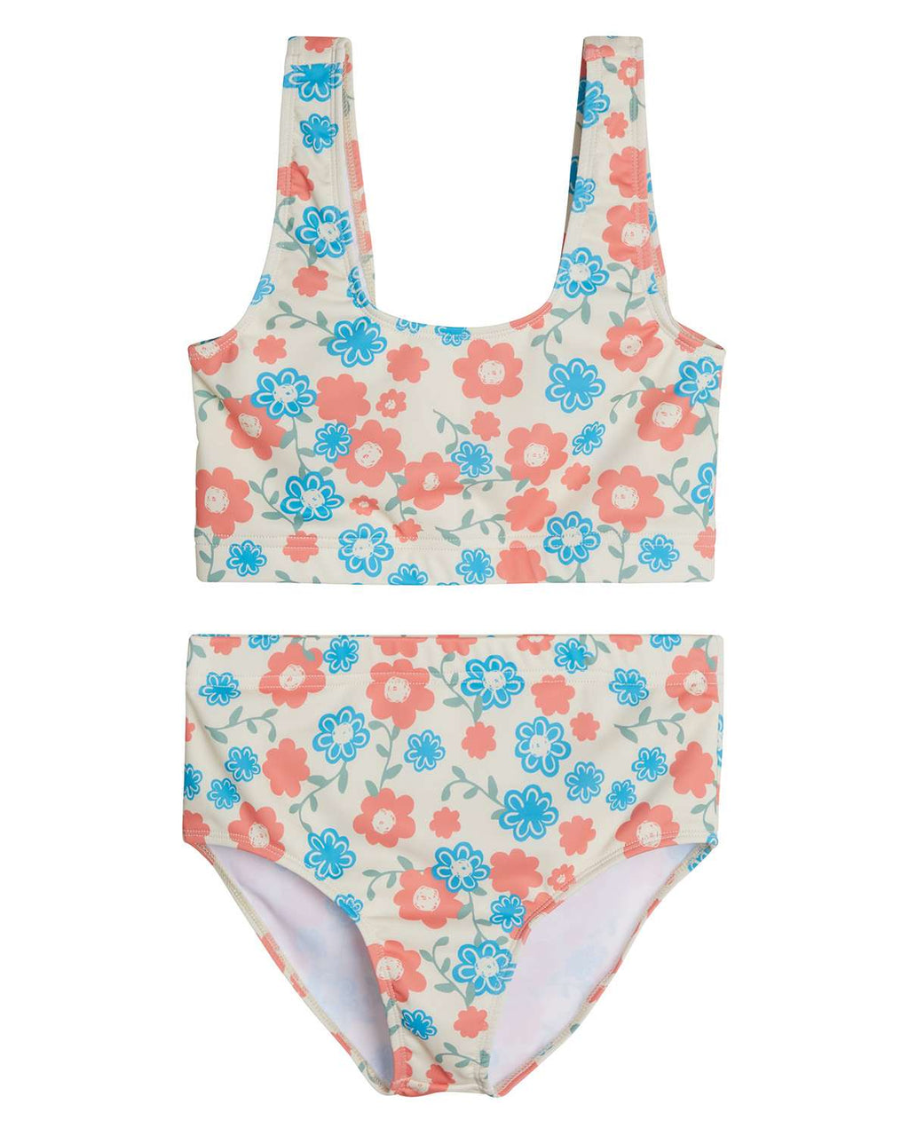 3 Pack: Girl's 2-Piece Beach Sport Bikini Swimsuit - Swimwear for Girls UPF 50+