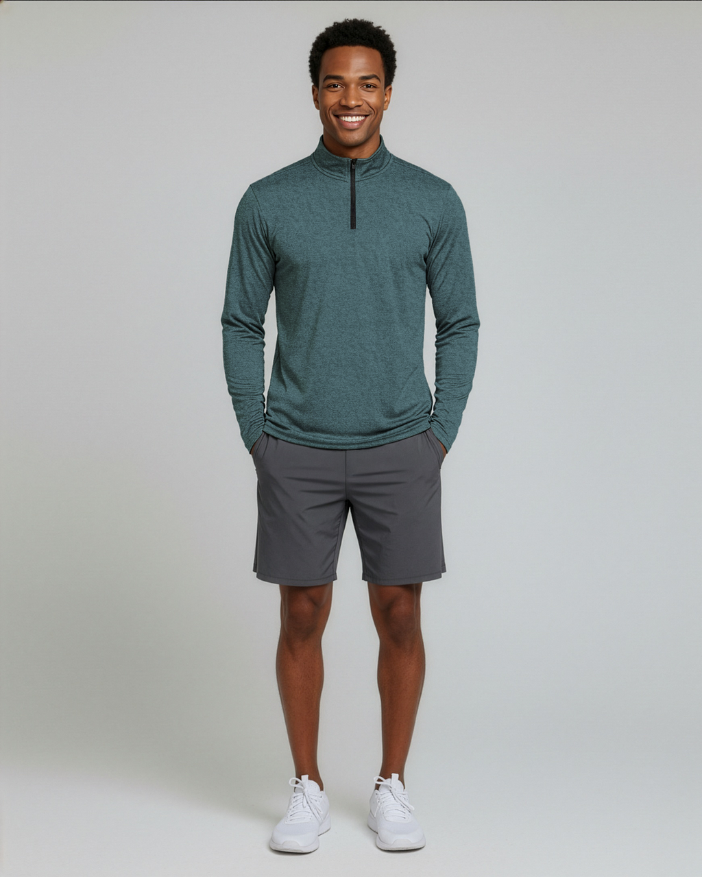 3 Pack: Mens Active Dry-Fit Quarter Zip Pullover (Available in Big & Tall)