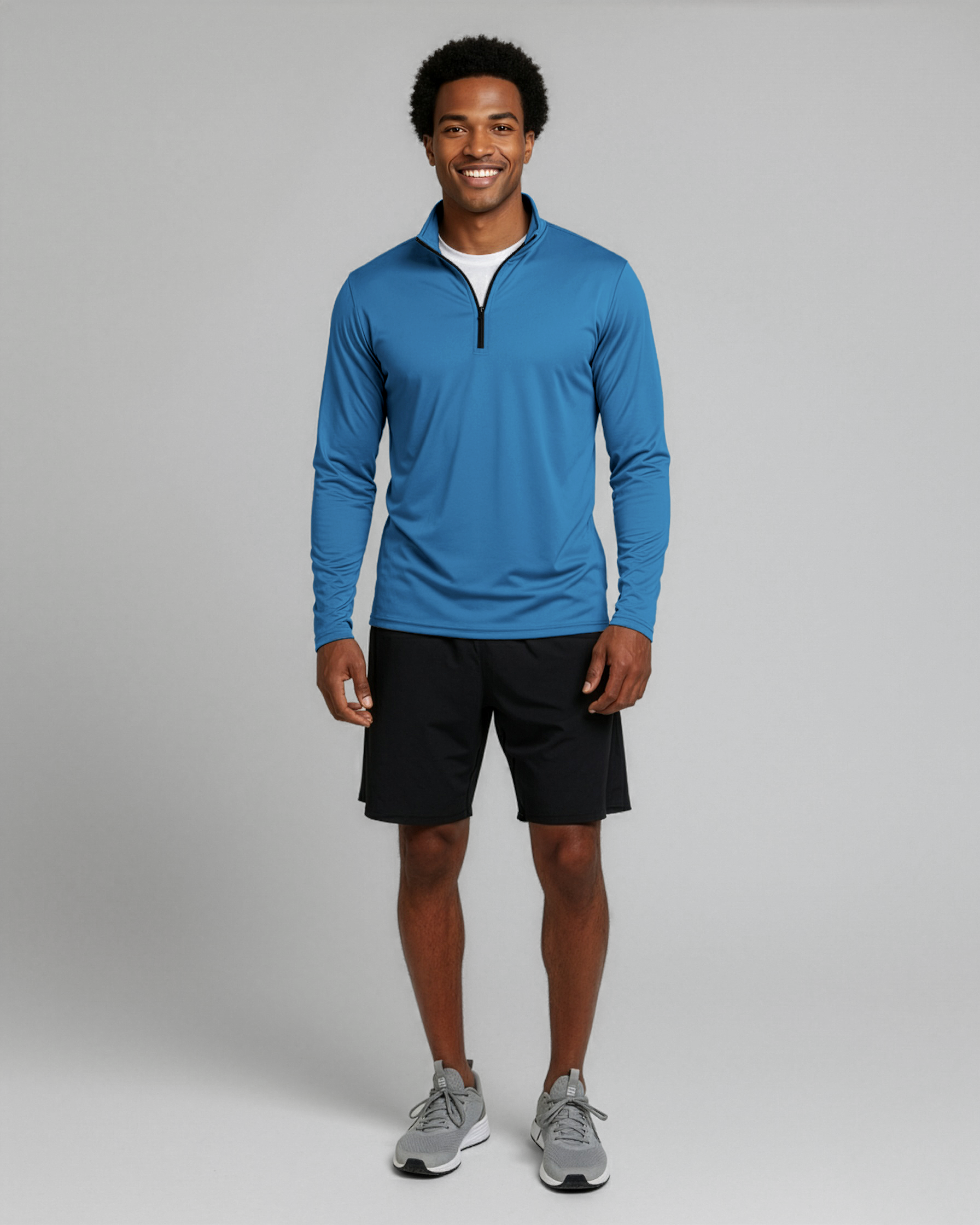3 Pack: Mens Active Dry-Fit Quarter Zip Pullover (Available in Big & Tall)