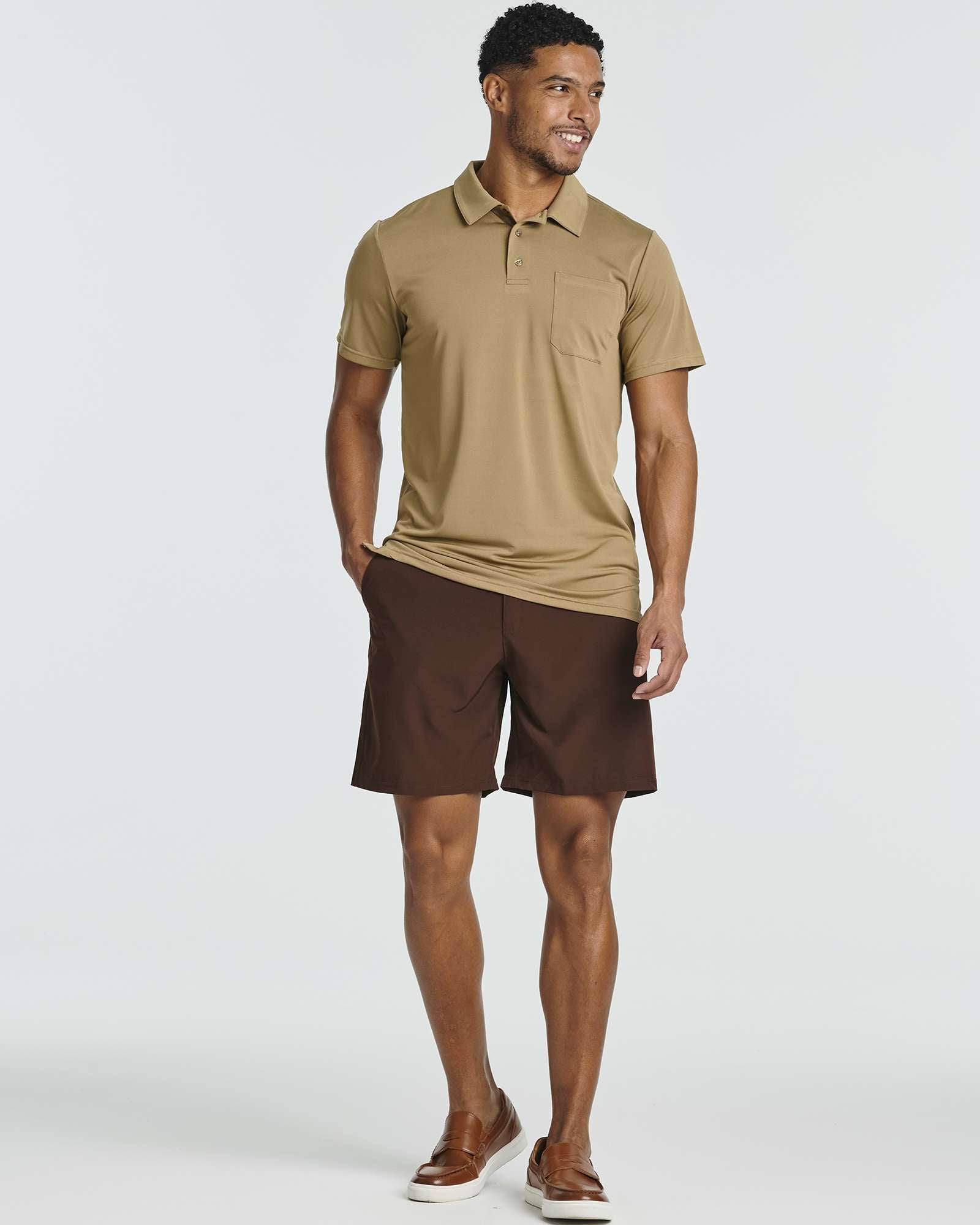 3 Pack: Men's Short Sleeve Pocket Polo Shirt (Available in Big & Tall)