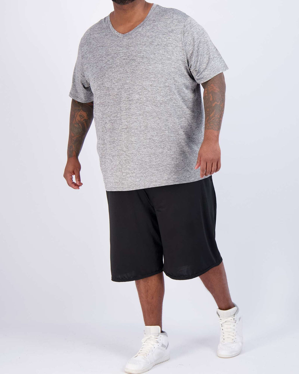 3 Pack: Men's Big & Tall V-Neck Short-Sleeve Dry-Fit T-Shirt