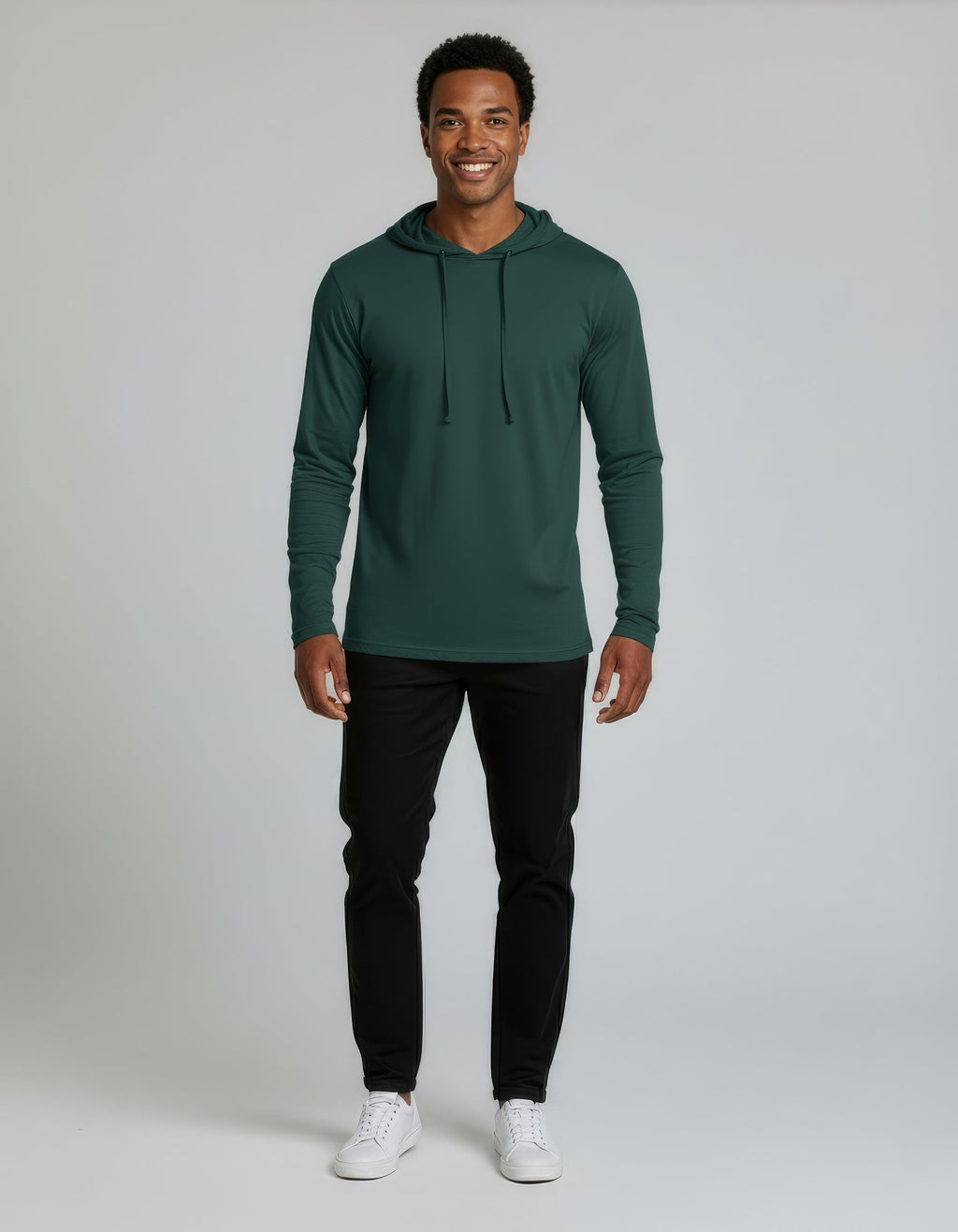 3 Pack: Mens Cotton Lightweight Pullover Hoodie