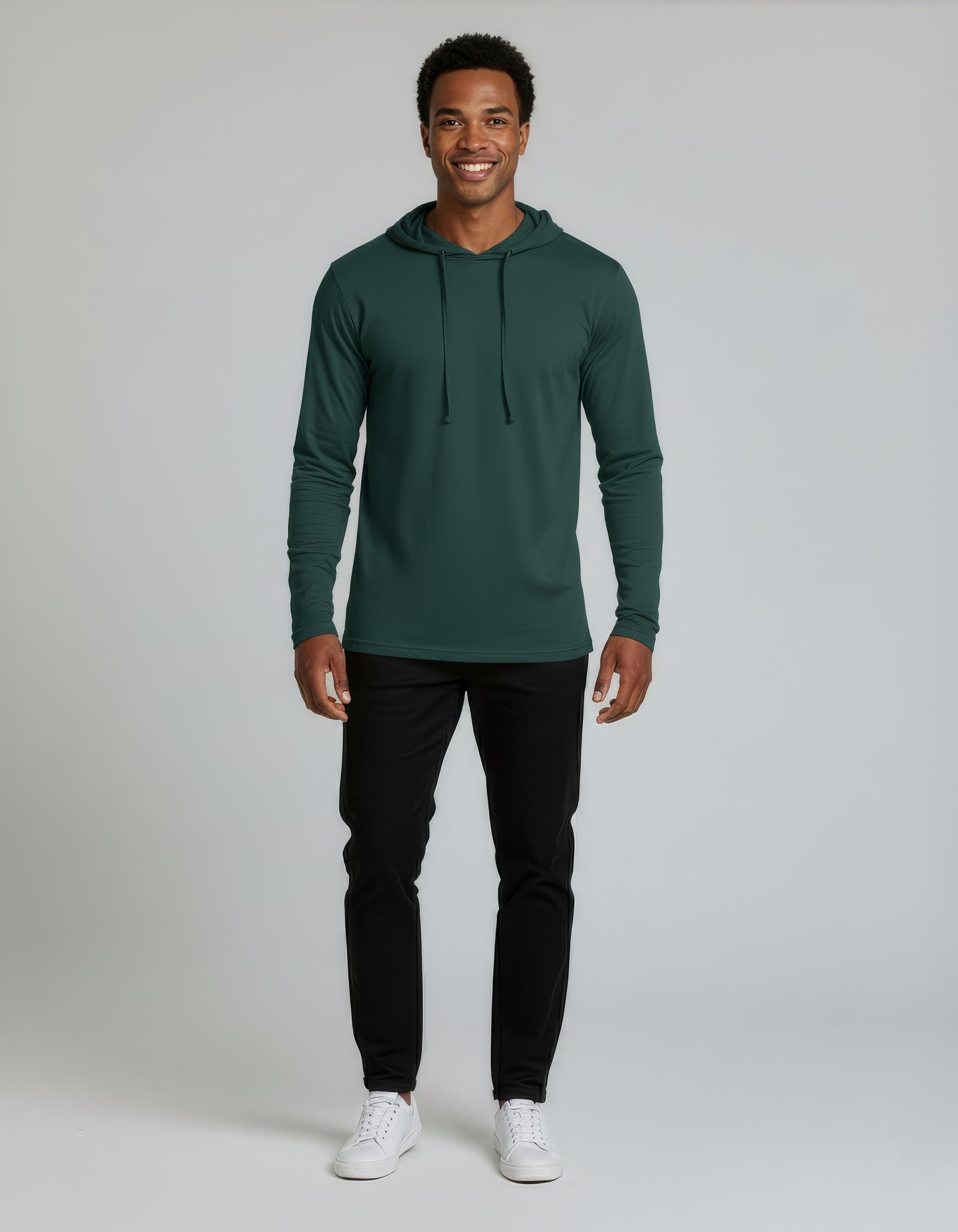 3 Pack: Mens Cotton Lightweight Pullover Hoodie