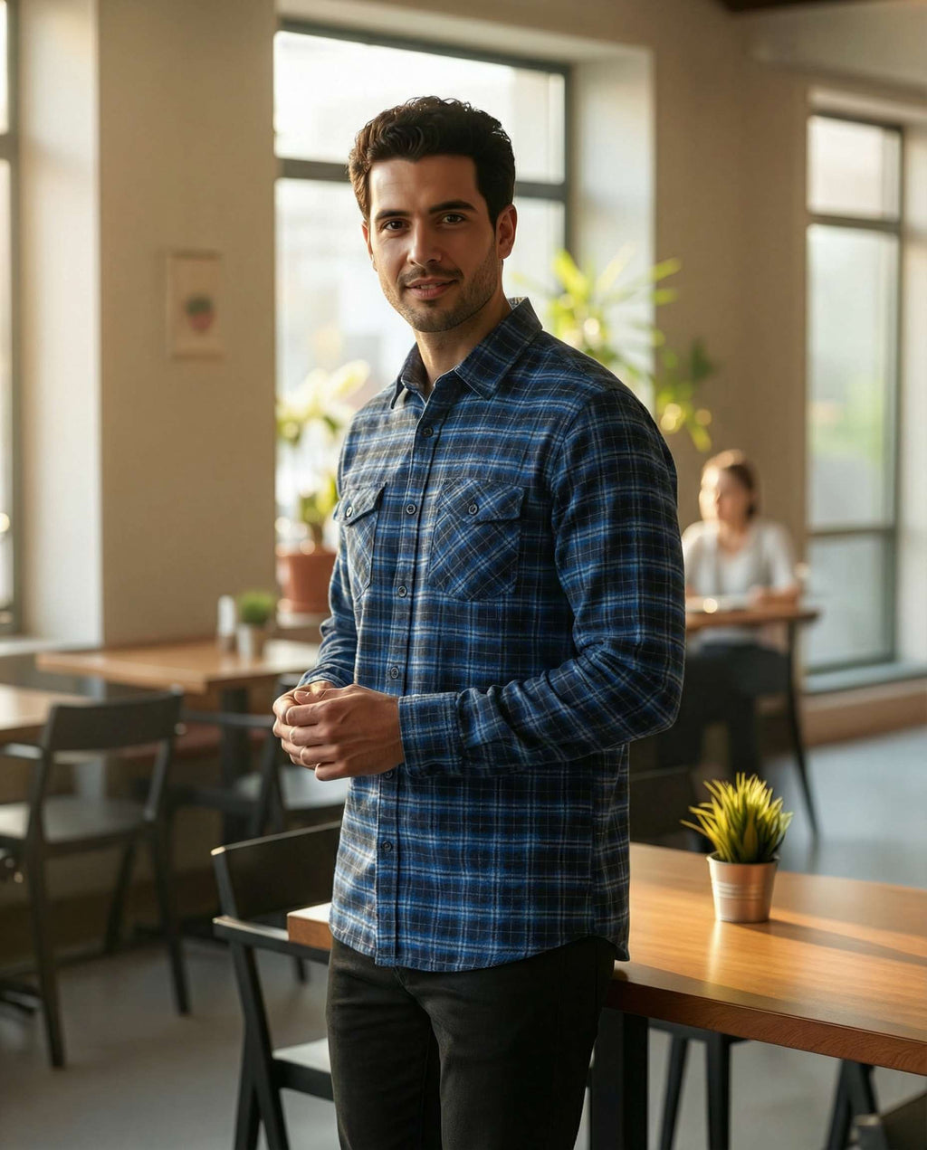 3 Pack: Men's Long-Sleeve Flannel Shirt