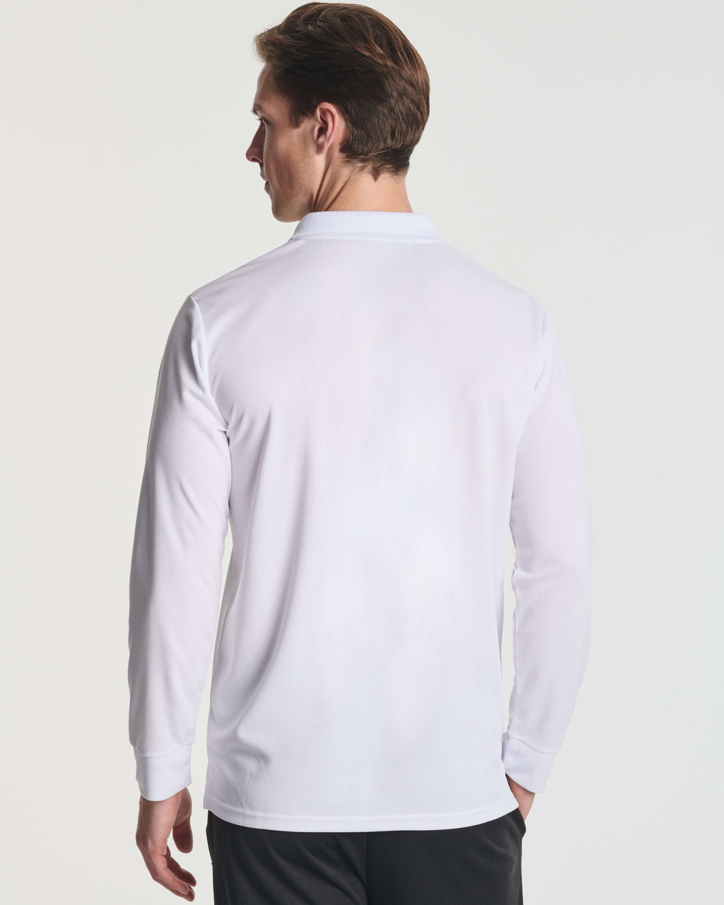 3 Pack: Men's Dry Fit Long-Sleeve Polo Shirt (Available in Big & Tall)
