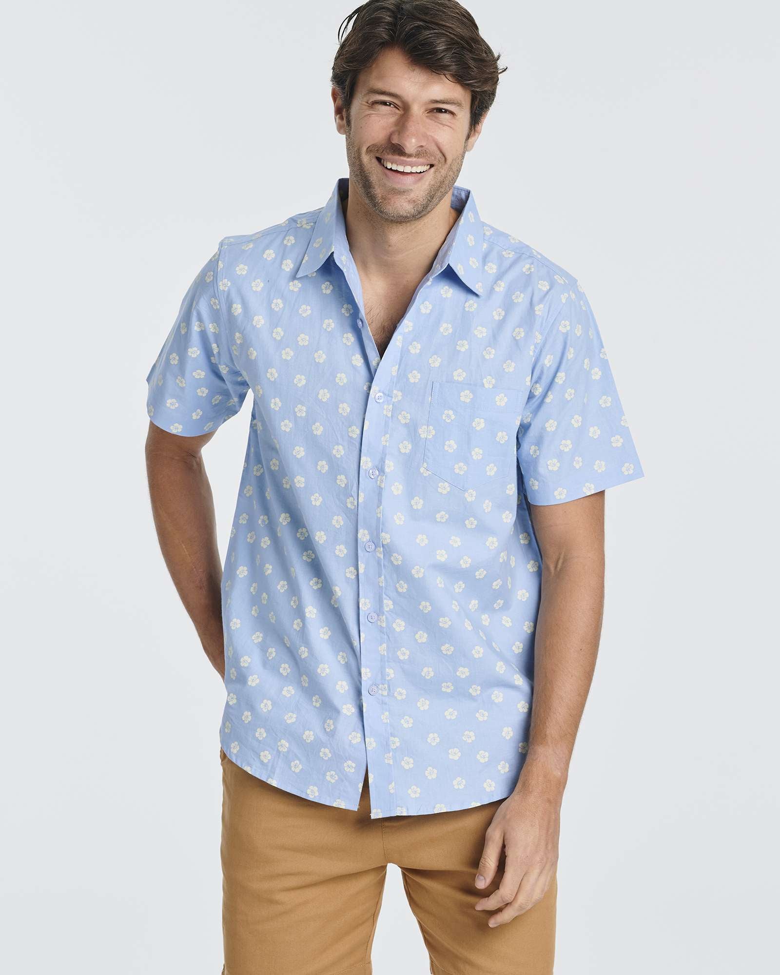 3 Pack: Men's Short-Sleeve Poplin Shirt (Available In Big & Tall)
