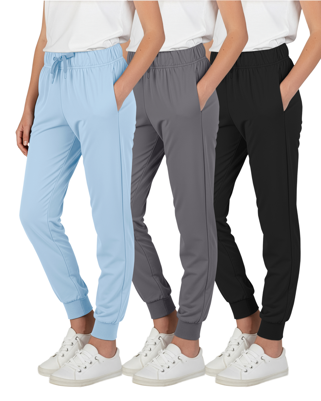 3 Pack: Girls Super-Soft Lounge Jogger Sweatpants