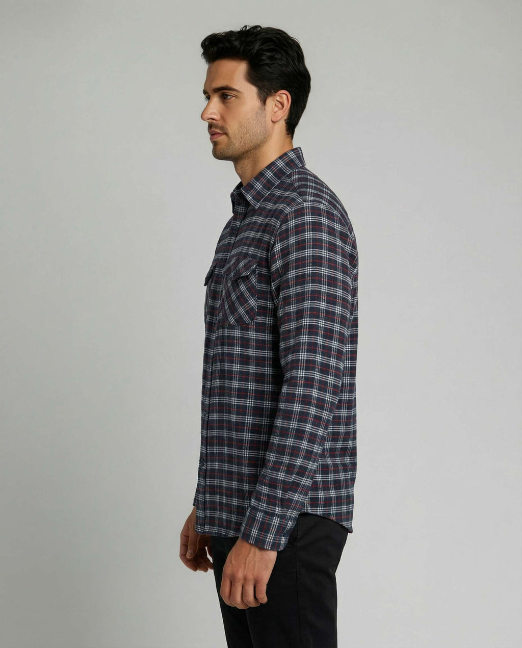 3 Pack: Men's Long-Sleeve Flannel Shirt