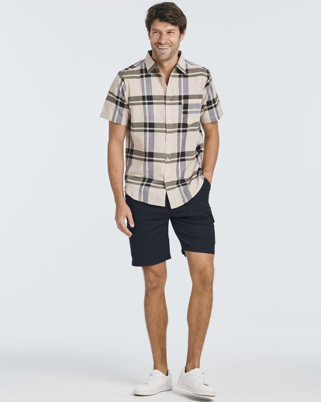 3 Pack: Men's Regular-Fit Short Sleeve Woven Shirt