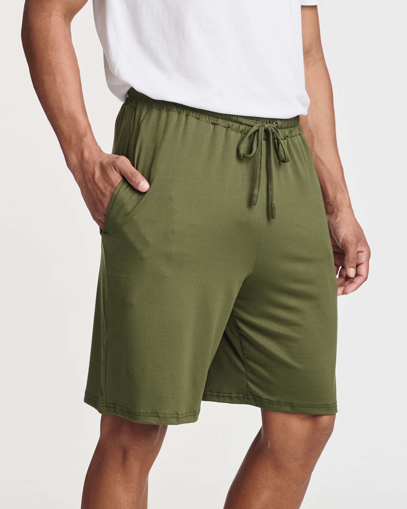 3 Pack: Men's Soft Pajama Shorts