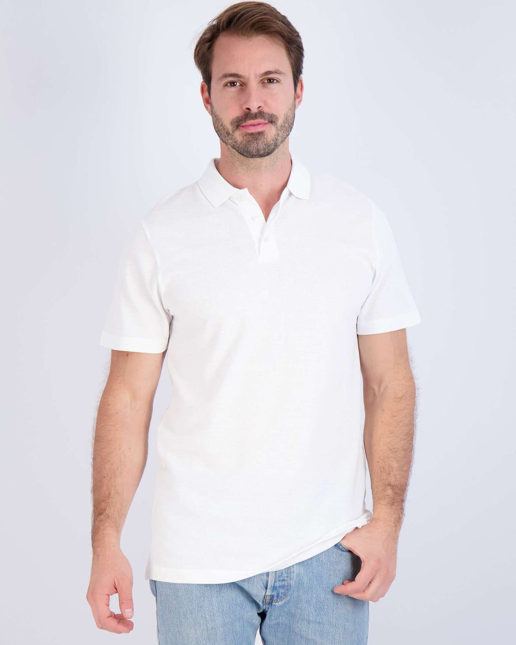 3 Pack: Mens Cotton Pique Short Sleeve Polo Shirt
