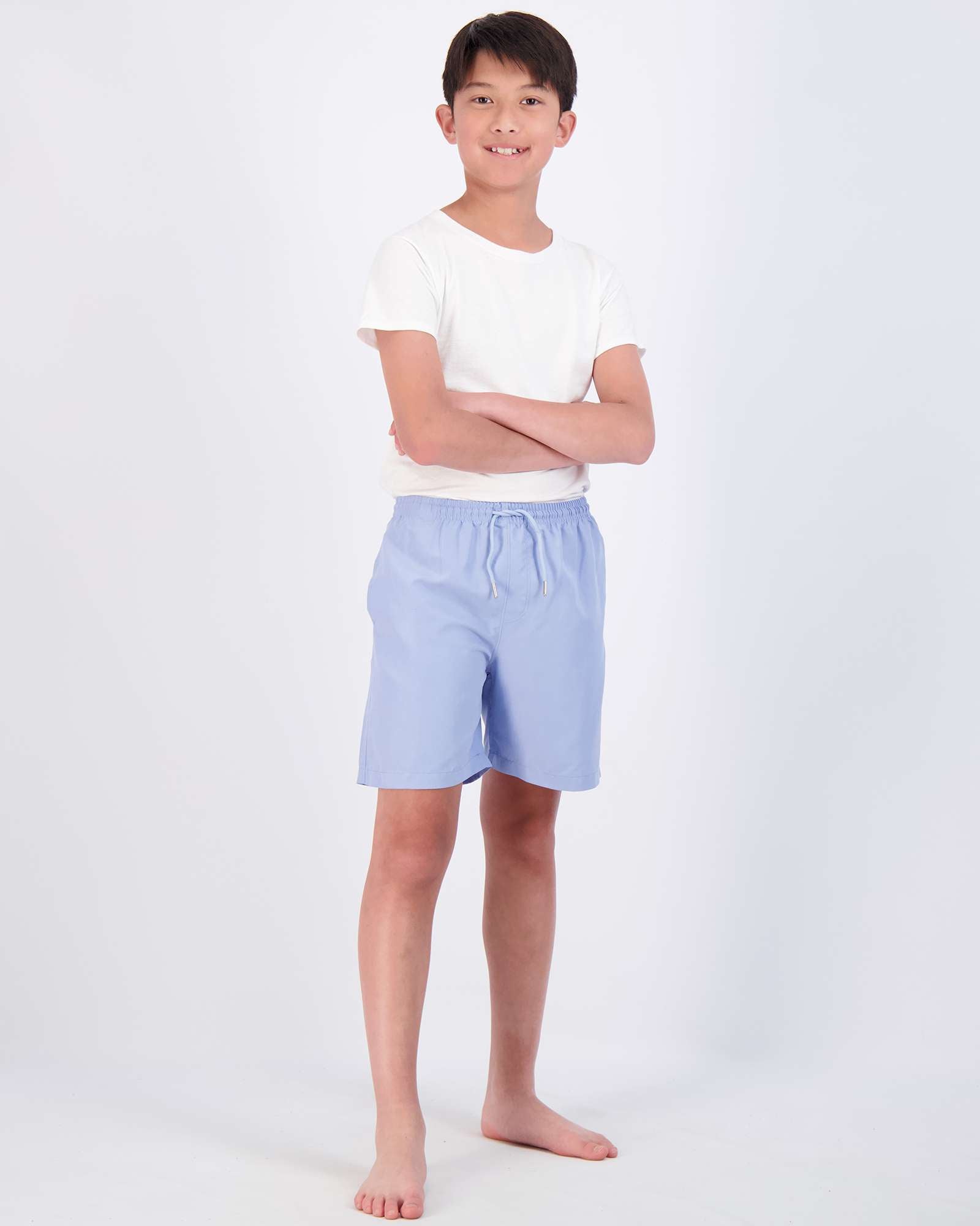 3 Pack: Boys' Swim Board Shorts with Drawstring