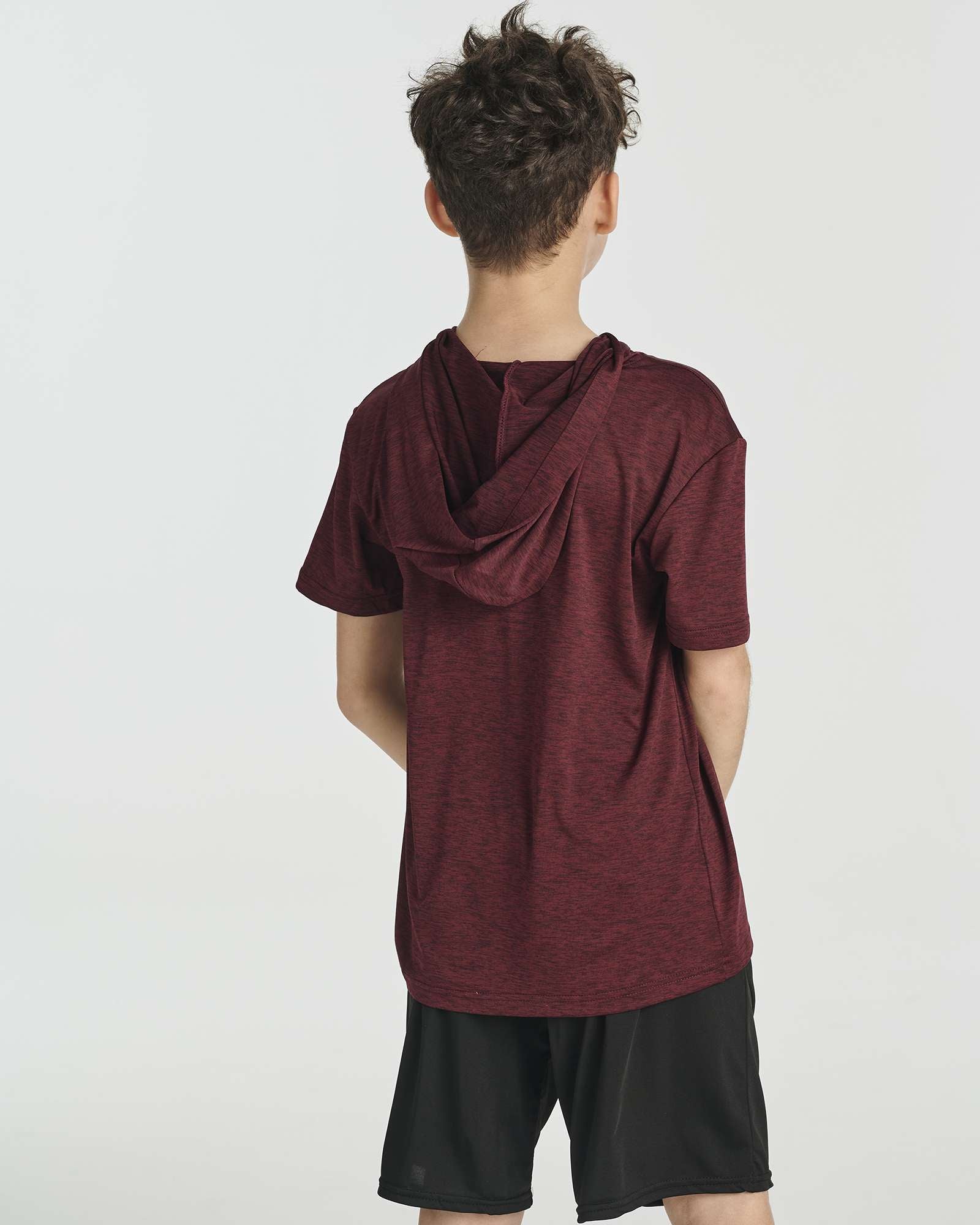 3 Pack: Boys' Dry-Fit Short Sleeve Workout Hoodie