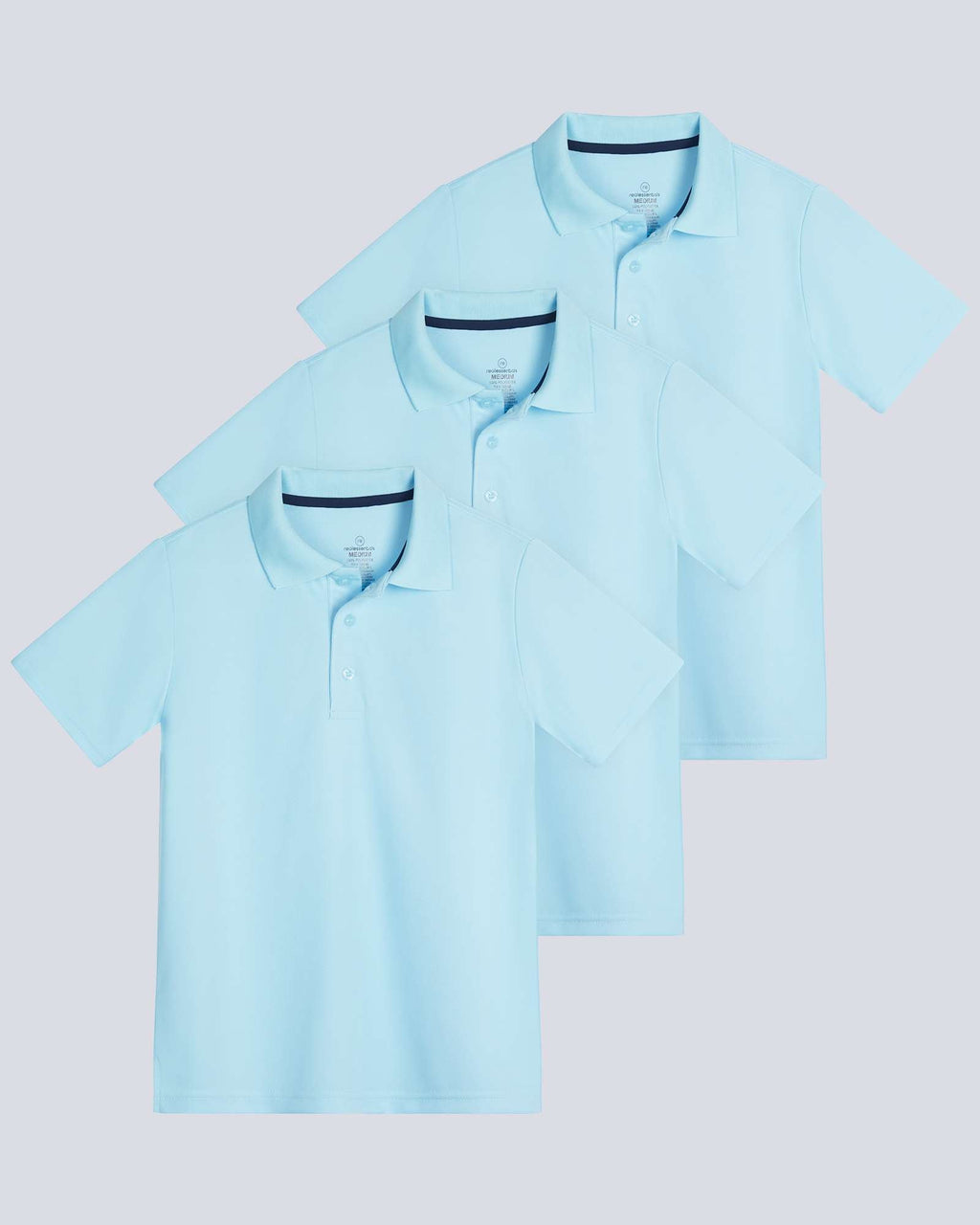 3 Pack: Boys' Short Sleeve Polo Shirt
