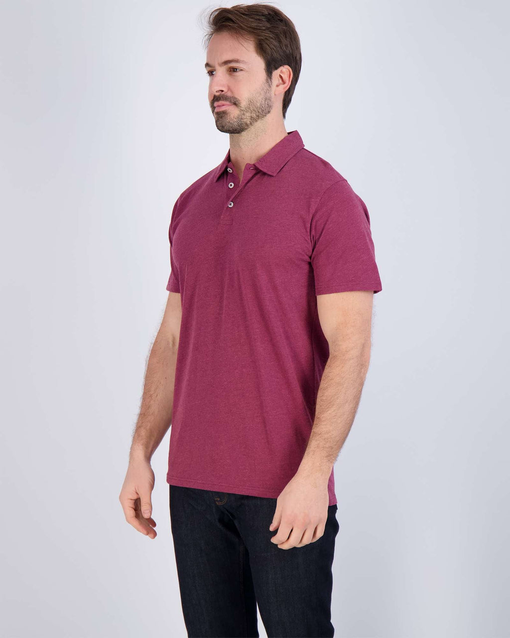 3 Pack: Men's Jersey Cotton Short Sleeve Polo Shirt