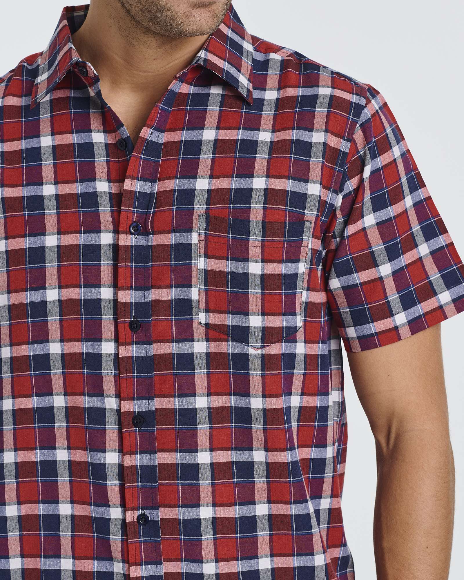 3 Pack: Men's Regular-Fit Short Sleeve Woven Shirt