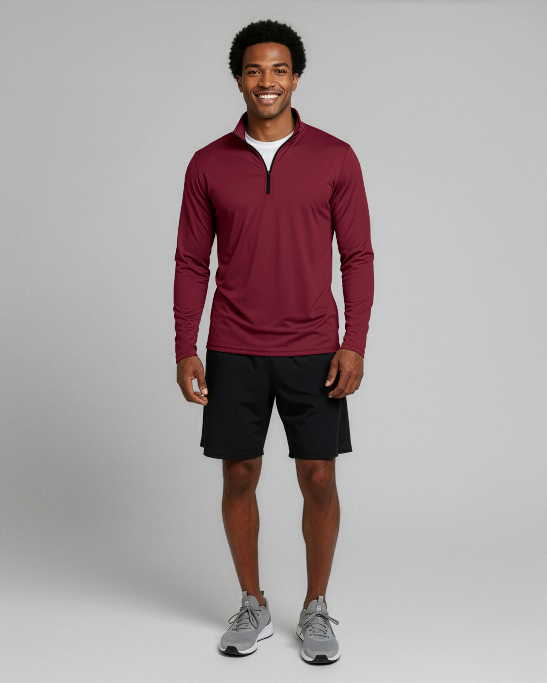 3 Pack: Mens Active Dry-Fit Quarter Zip Pullover (Available in Big & Tall)