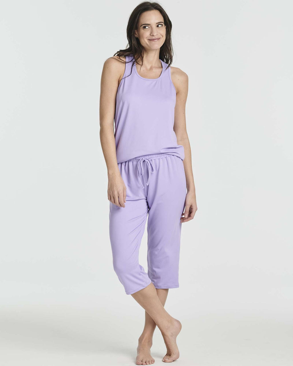 2 Pack: Women's Pajama Set Tank Top and Capri Pants