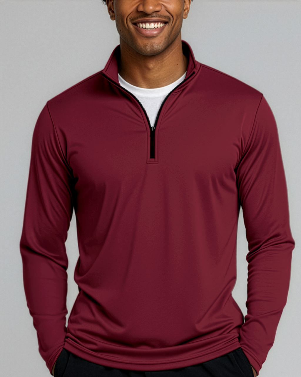 3 Pack: Mens Active Dry-Fit Quarter Zip Pullover (Available in Big & Tall)
