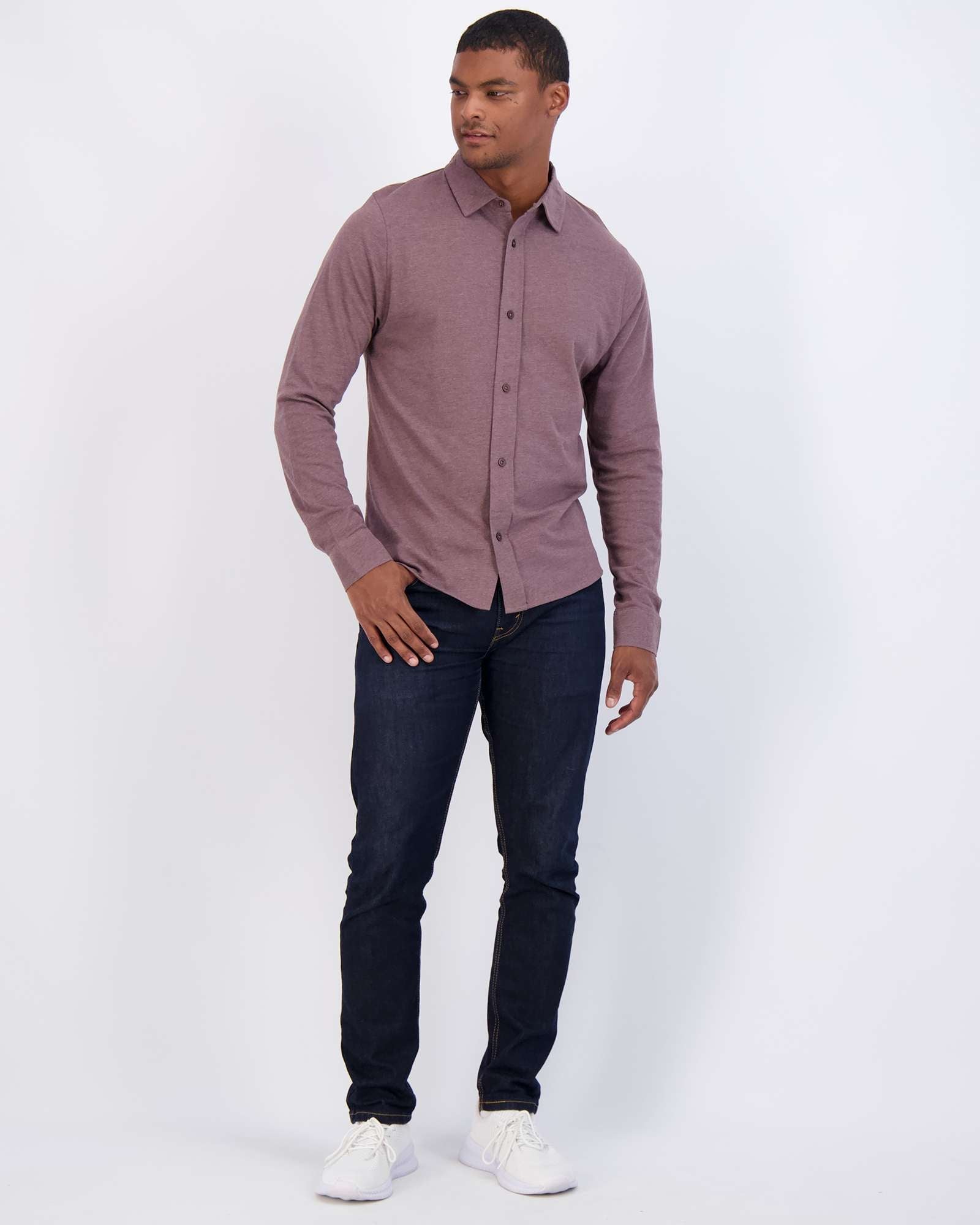 3 Pack: Men's Long Sleeve Button Down Shirt
