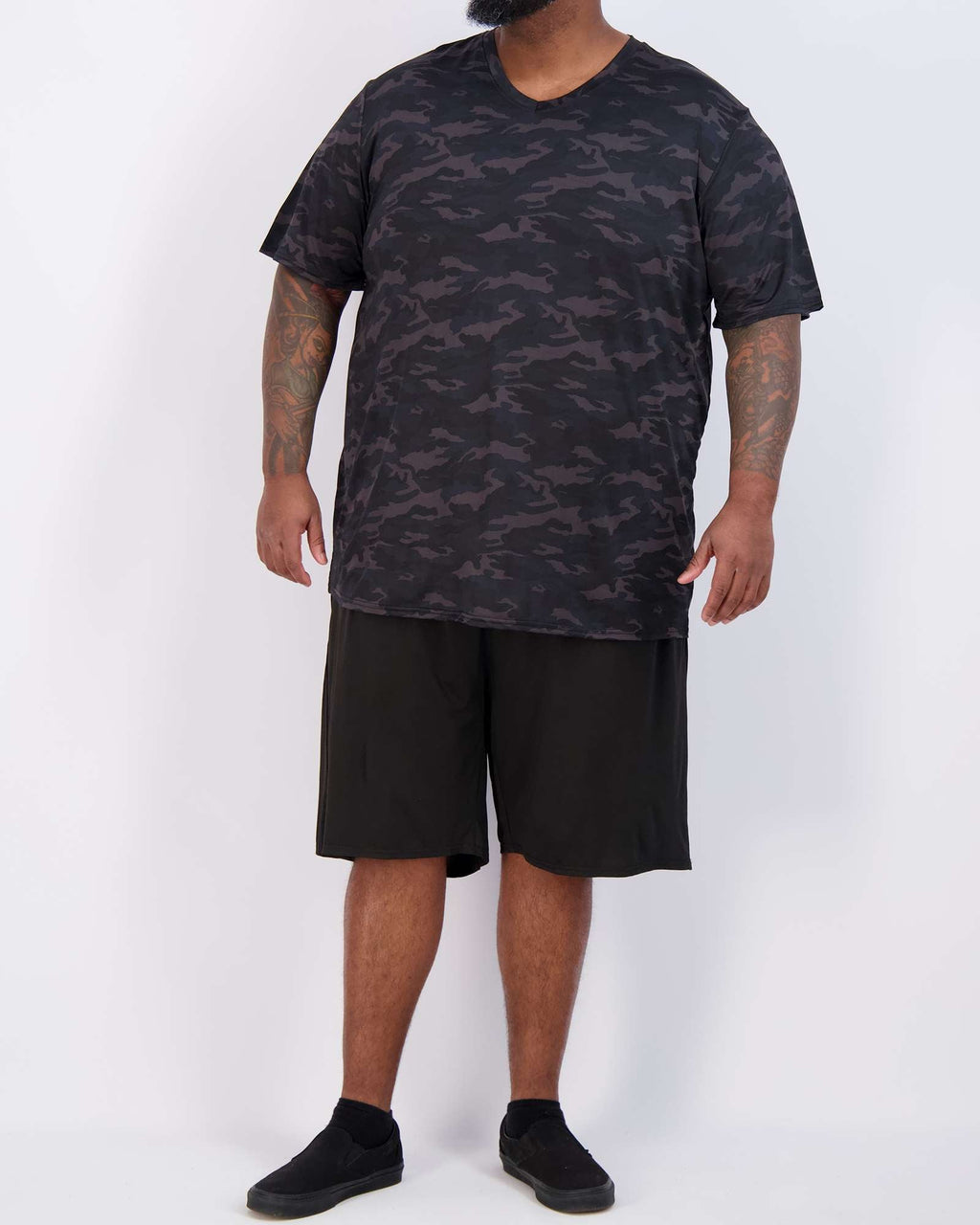 3 Pack: Men's Big & Tall V-Neck Short-Sleeve Dry-Fit T-Shirt