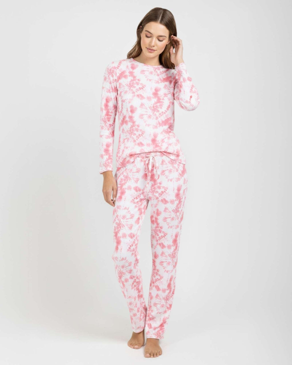 2 Pack: Women’s Pajama Set Super-Soft Long Sleeve Top With Pants